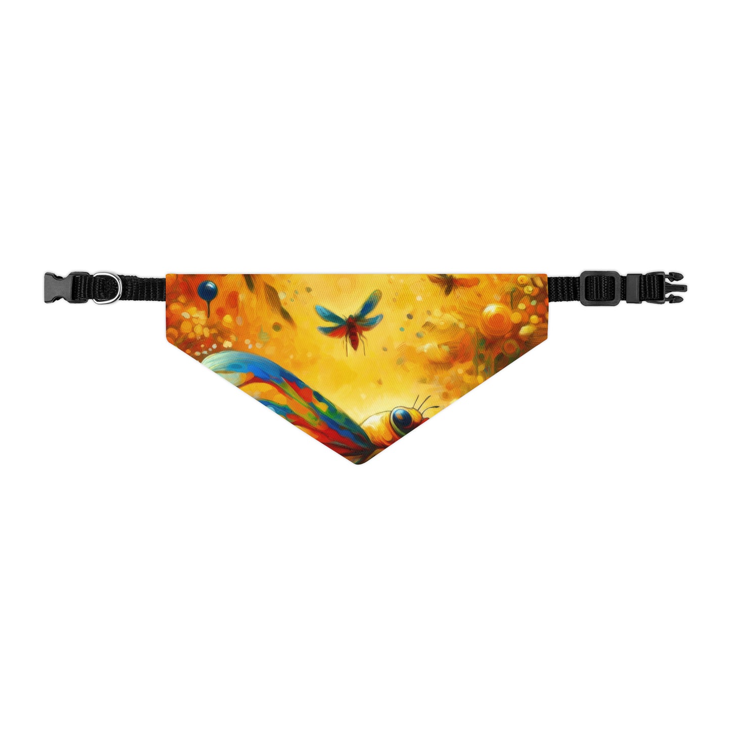 Seasonal Cicada Vibrance Pet Bandana Collar