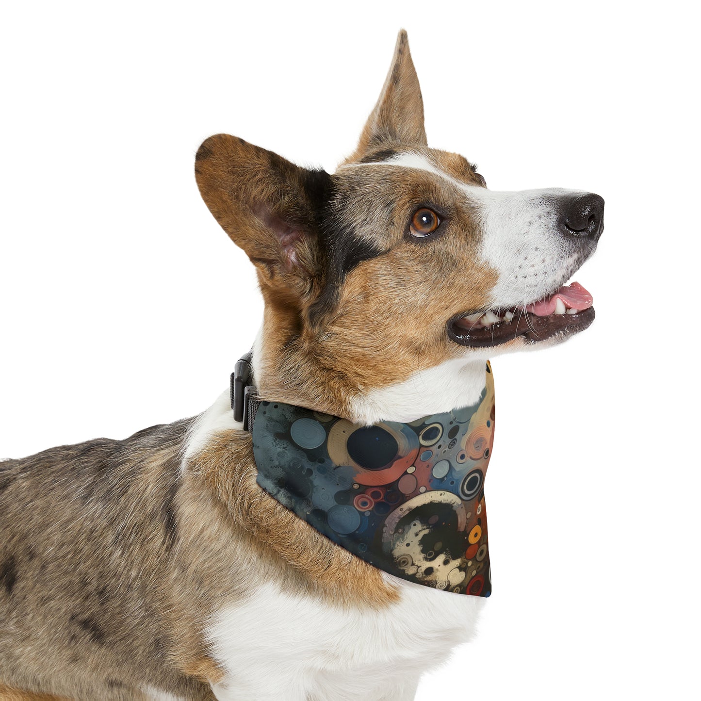 Reflective Tachism Contemplation Pet Bandana Collar
