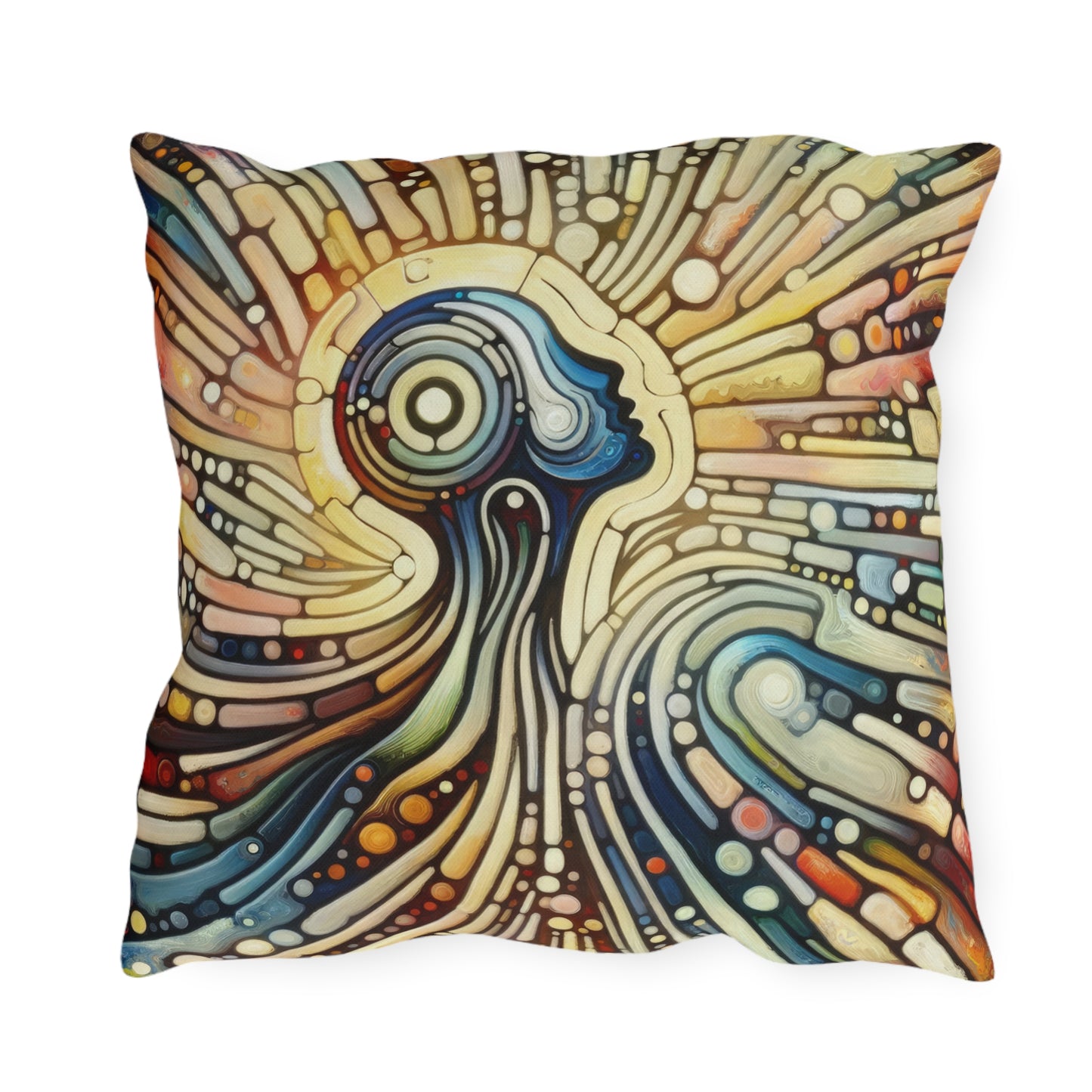 Inner Mosaic Kindness Outdoor Pillows
