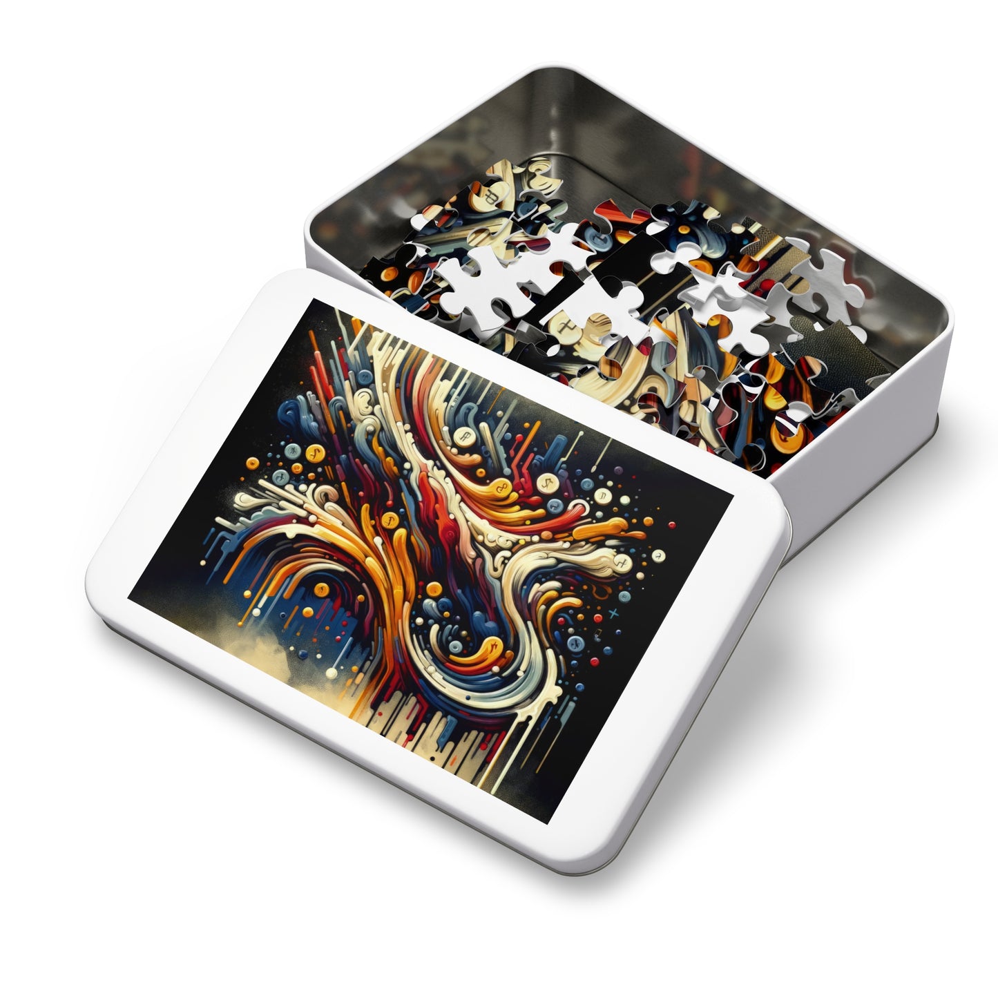 Abstract Financial Flux Jigsaw Puzzle (30, 110, 252, 500,1000-Piece)