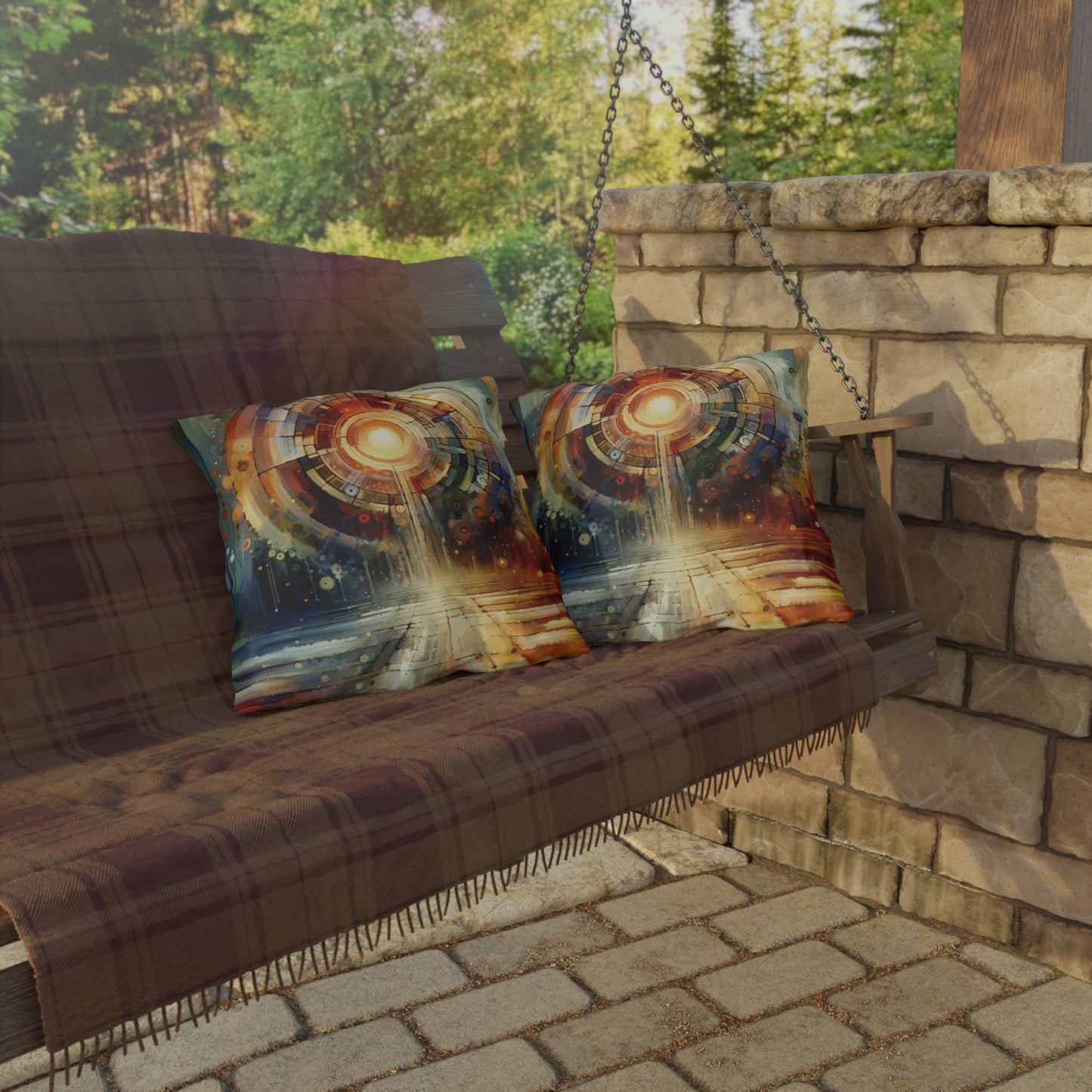 Majestic Quest Aura Outdoor Pillows