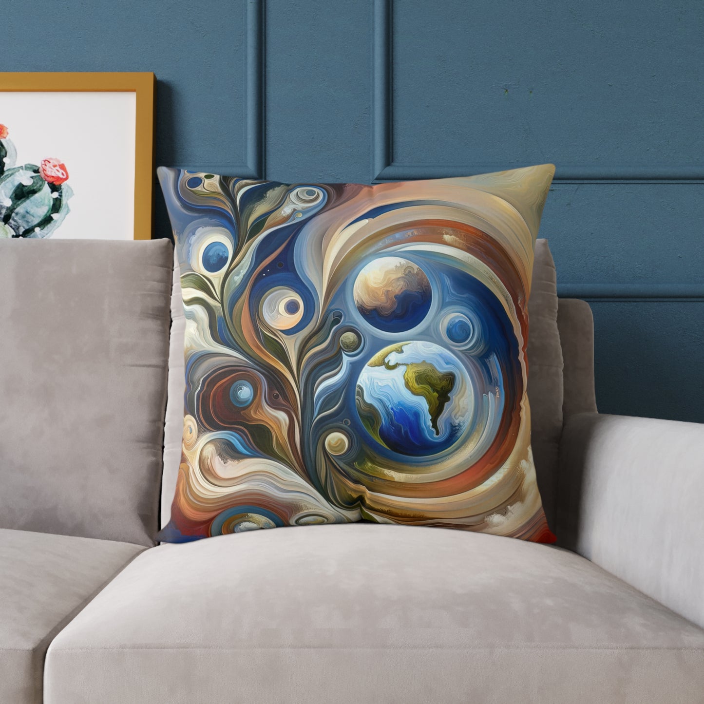 Esoteric Nurturing Gaia Spun Polyester Pillow