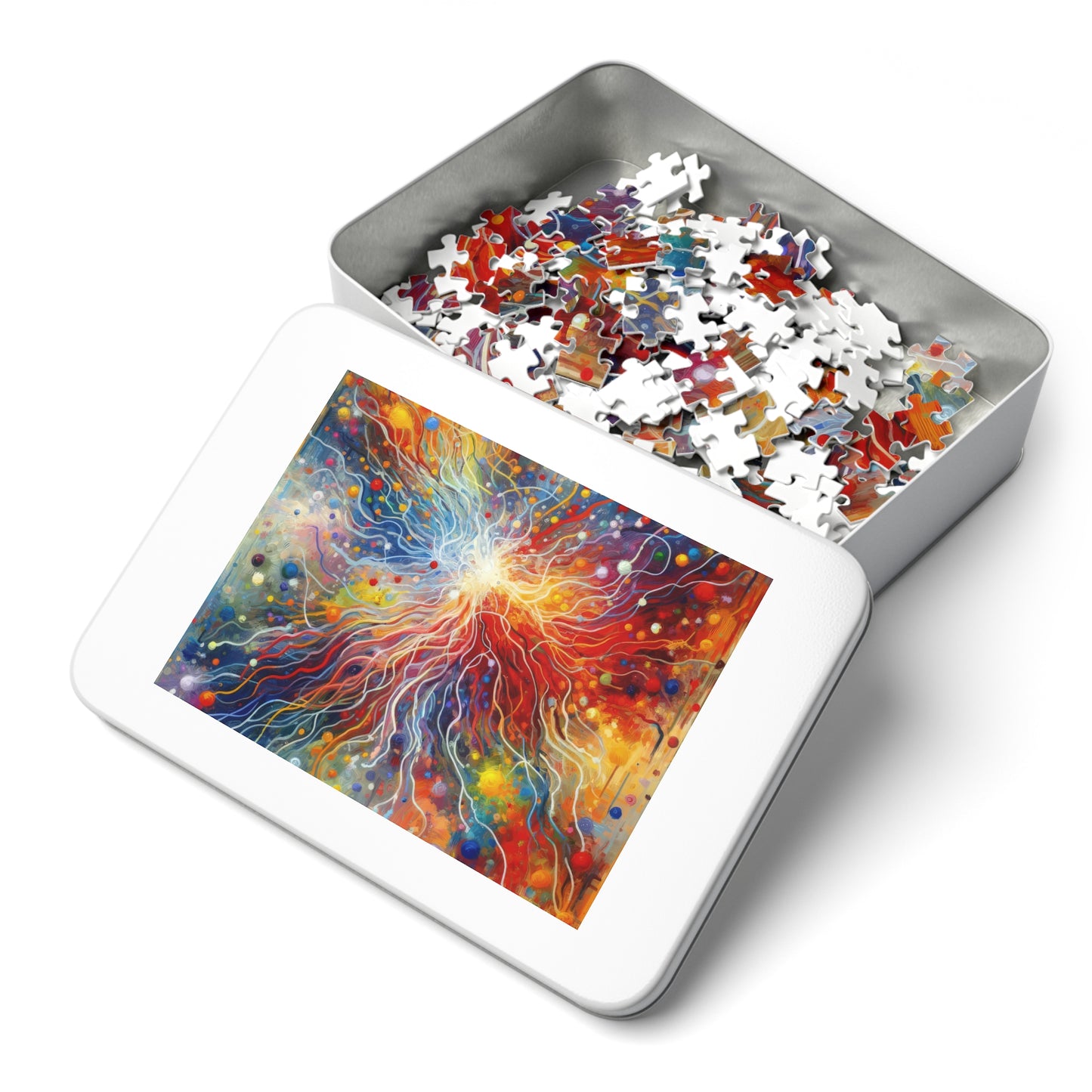 Emotive Yarn Explosion Jigsaw Puzzle (30, 110, 252, 500,1000-Piece)
