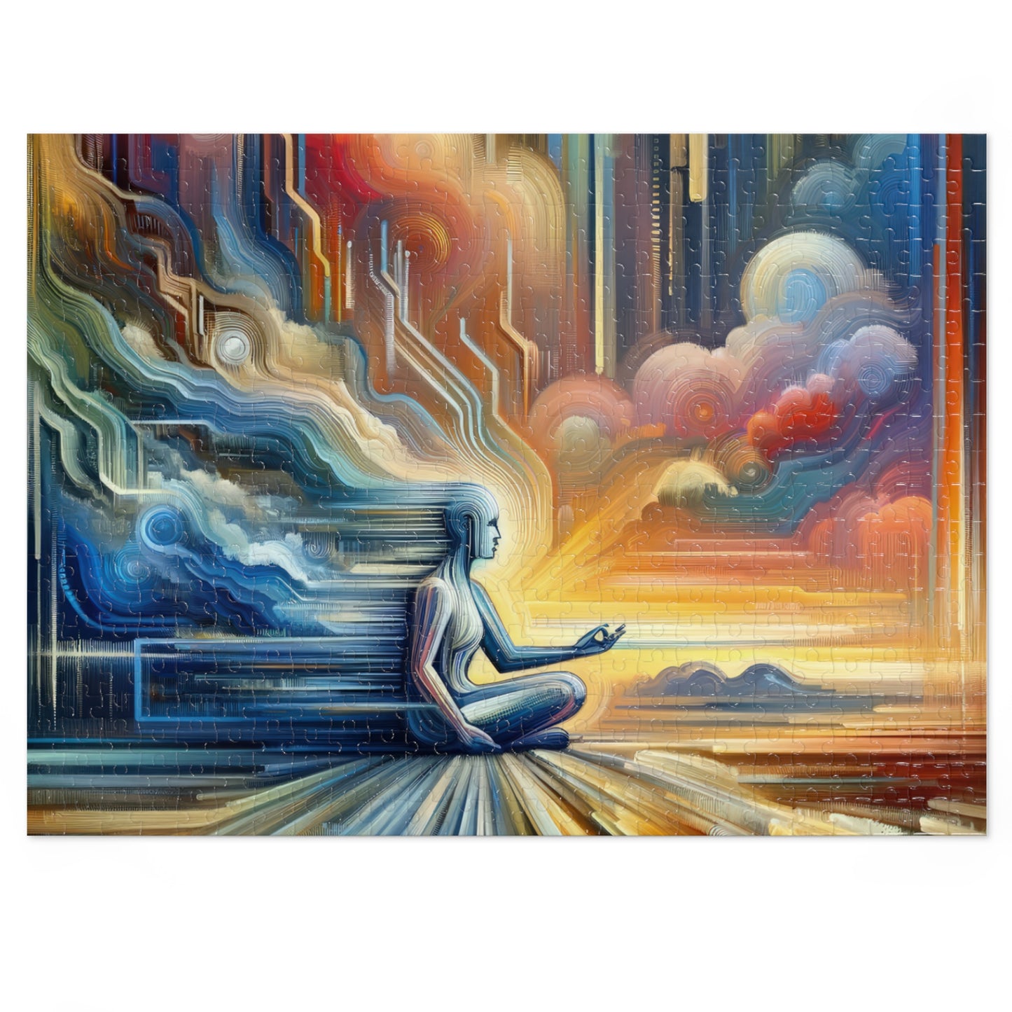 Eternal Digital Meditation Jigsaw Puzzle (30, 110, 252, 500,1000-Piece)