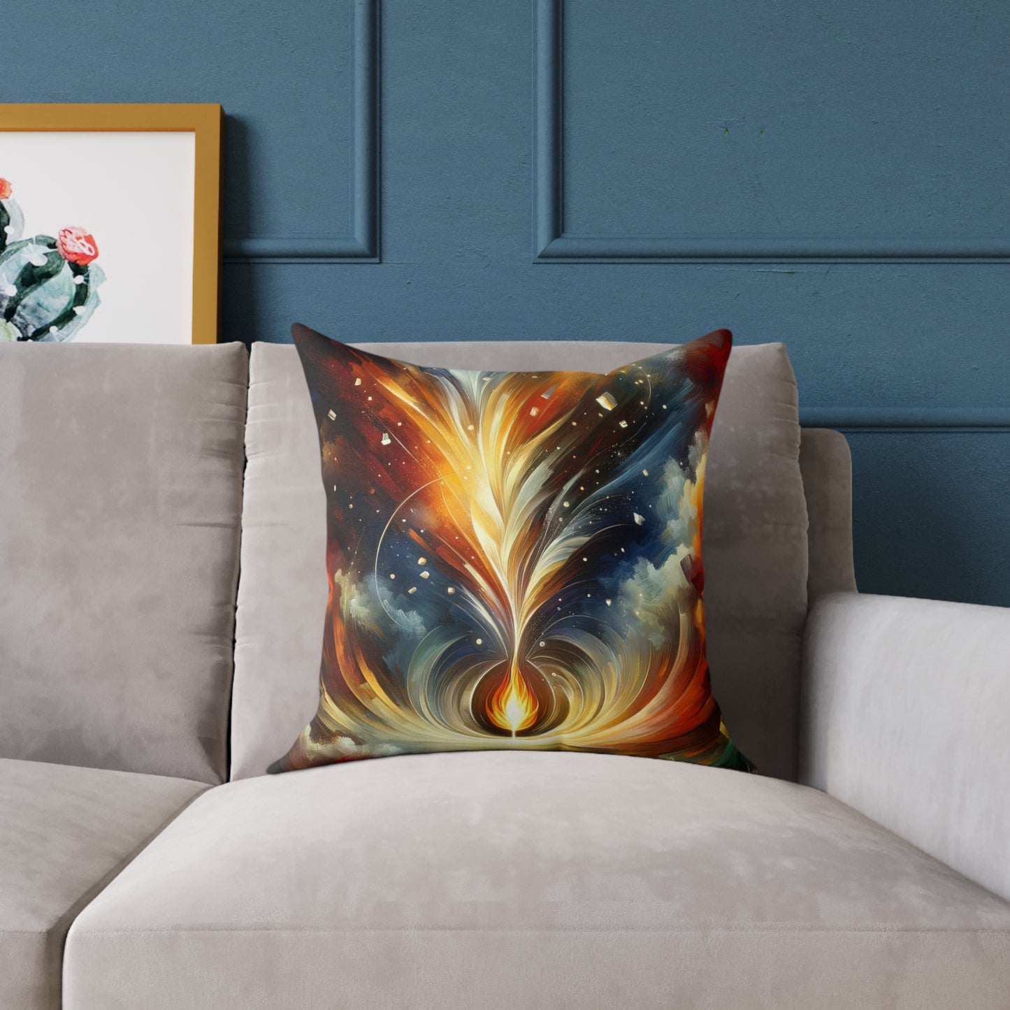 Igniting Transformational Currents Spun Polyester Pillow