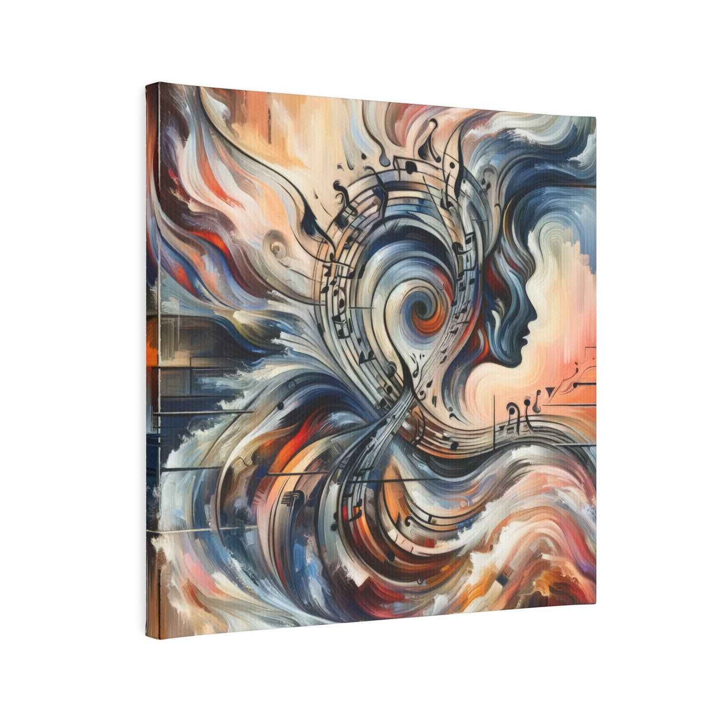 Symphonic Empathic Swirls Canvas Photo Tile
