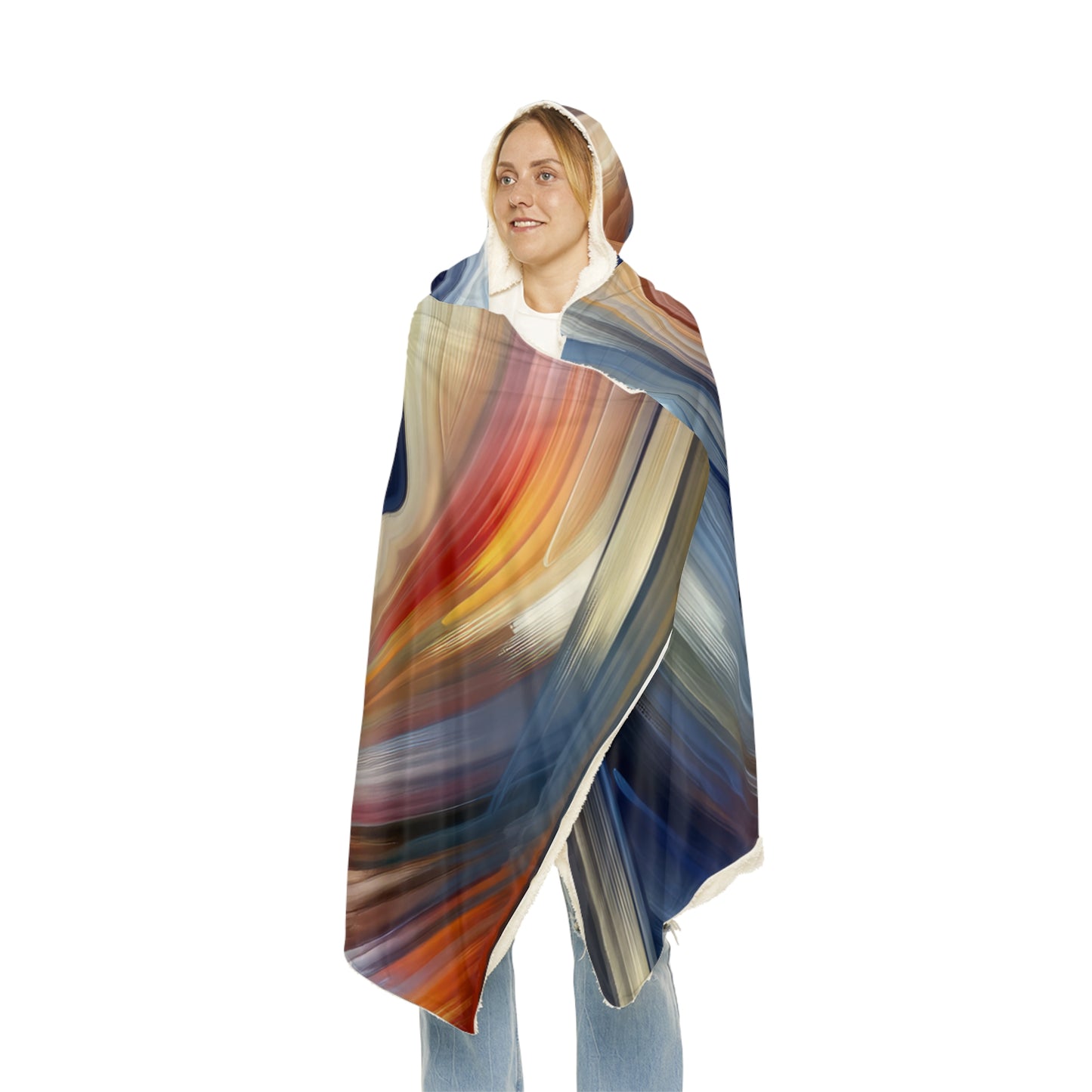 Harmonious Mindset Abstract Snuggle Blanket