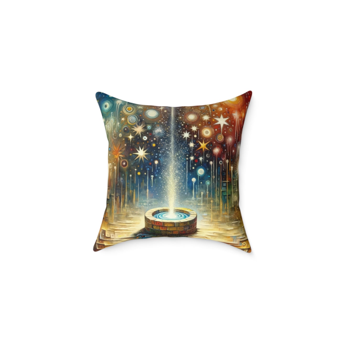 Inspiration Tachism Tribute Spun Polyester Pillow