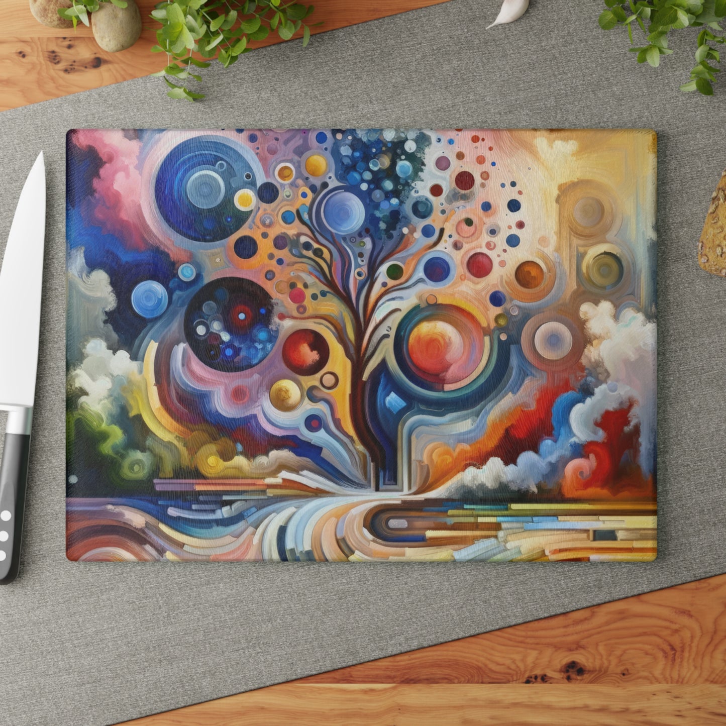 Inner Growth Essence Glass Cutting Board