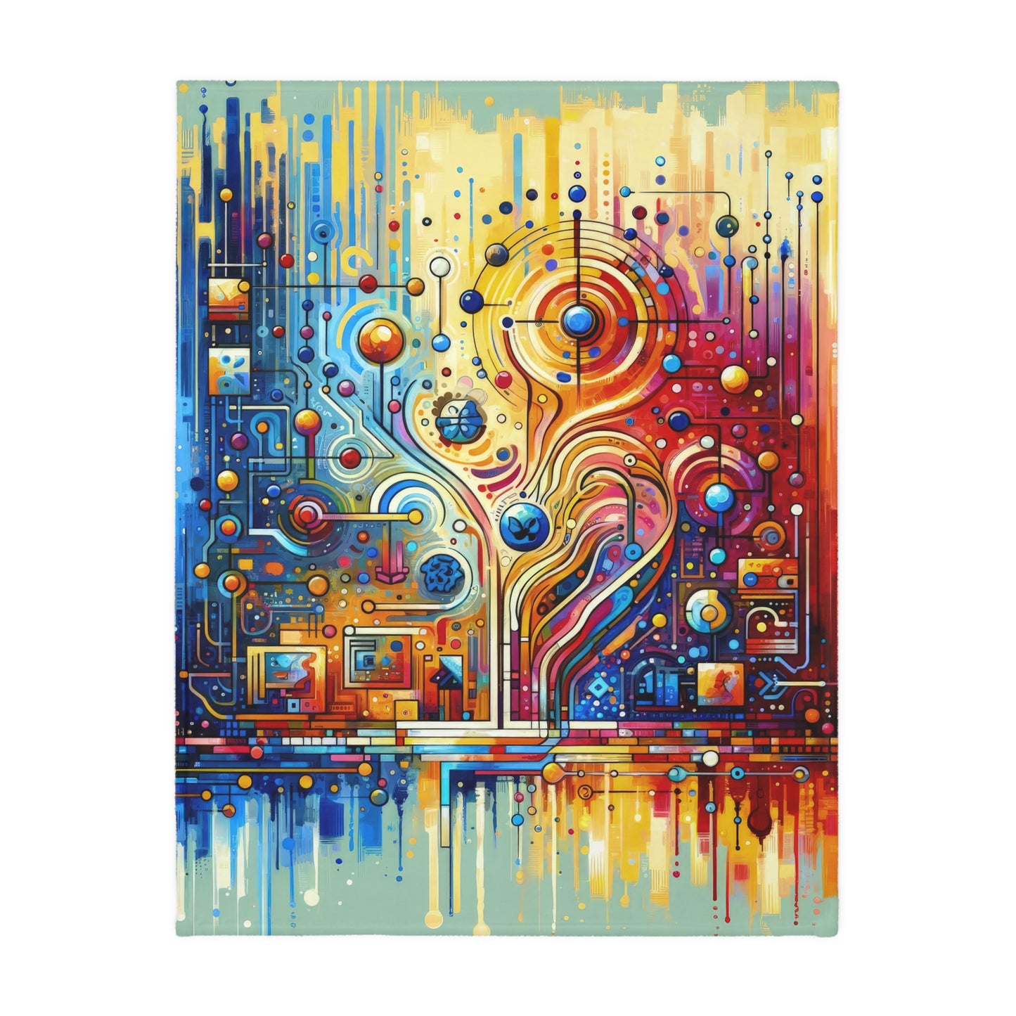 Supportive Divided Empathy Velveteen Microfiber Blanket (Two-sided print)