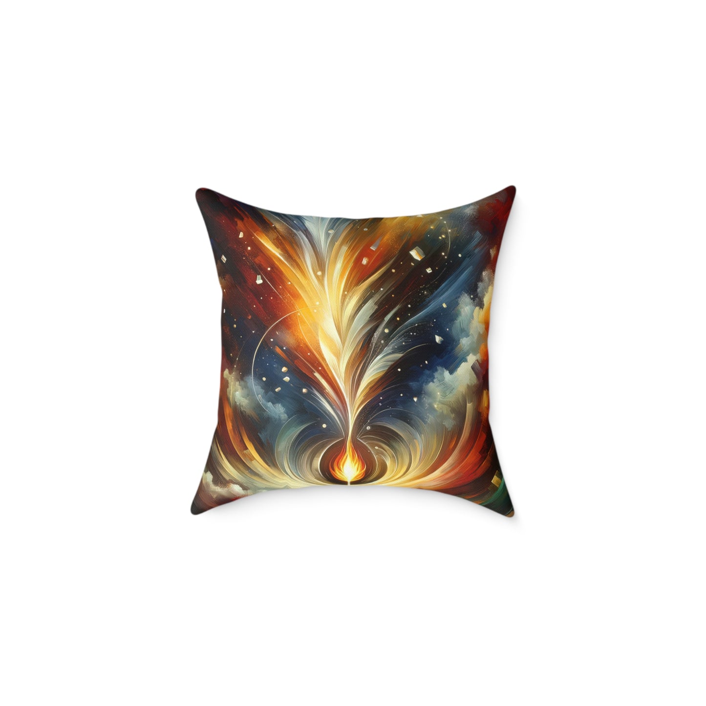 Igniting Transformational Currents Spun Polyester Pillow