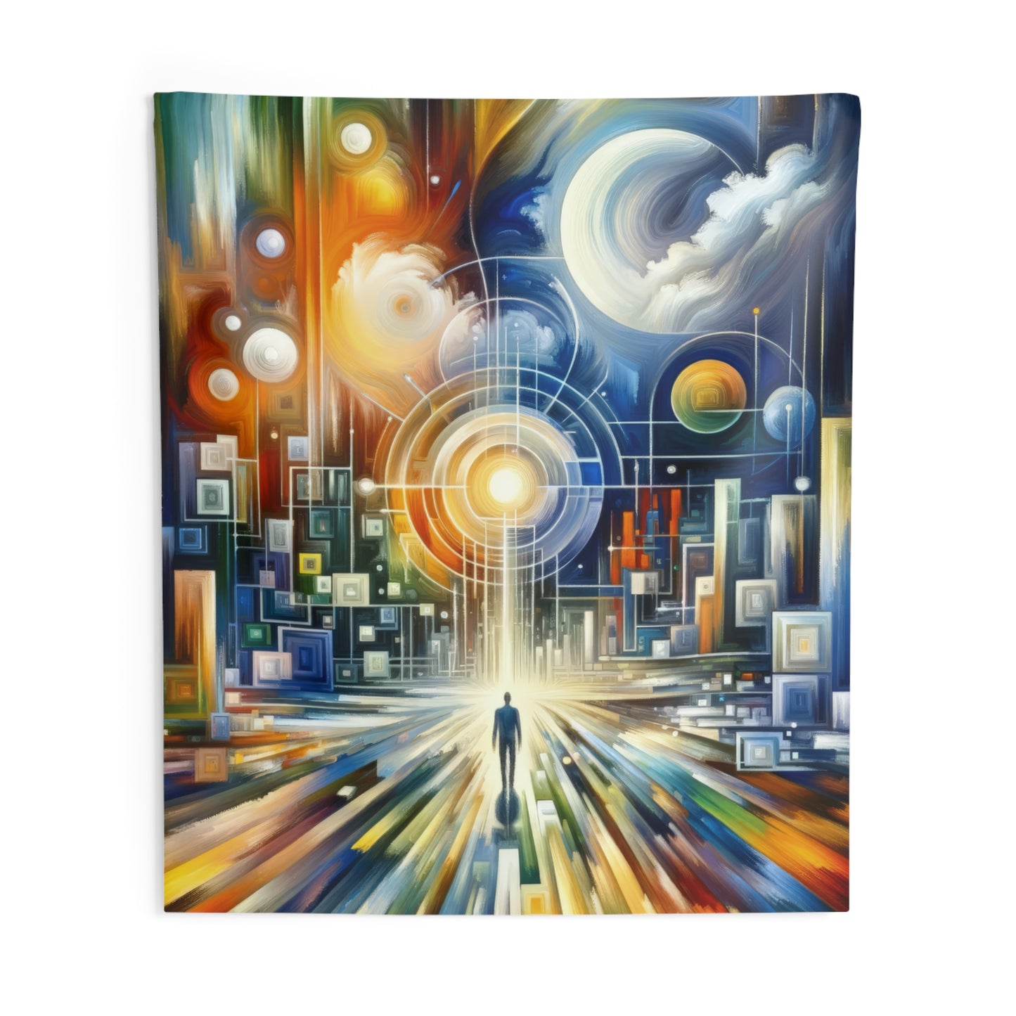 Mindful Megabyte Convergence Indoor Wall Tapestries