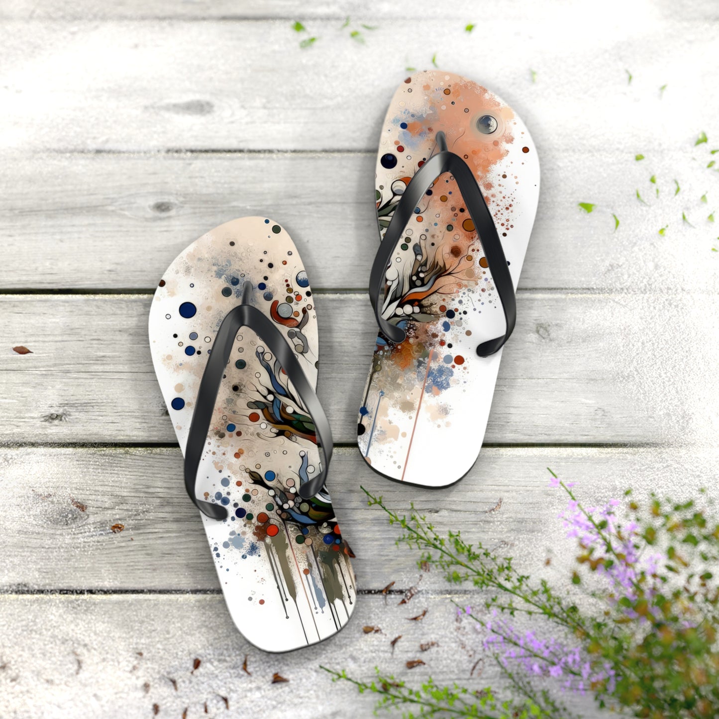 Intentional Unity Splashes Flip Flops