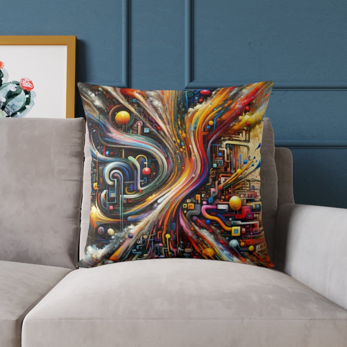 Information Bottleneck Cascade Spun Polyester Pillow