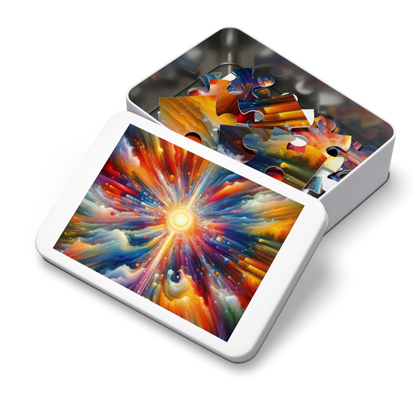 Kaleidoscopic Tachism Breath Jigsaw Puzzle (30, 110, 252, 500,1000-Piece)