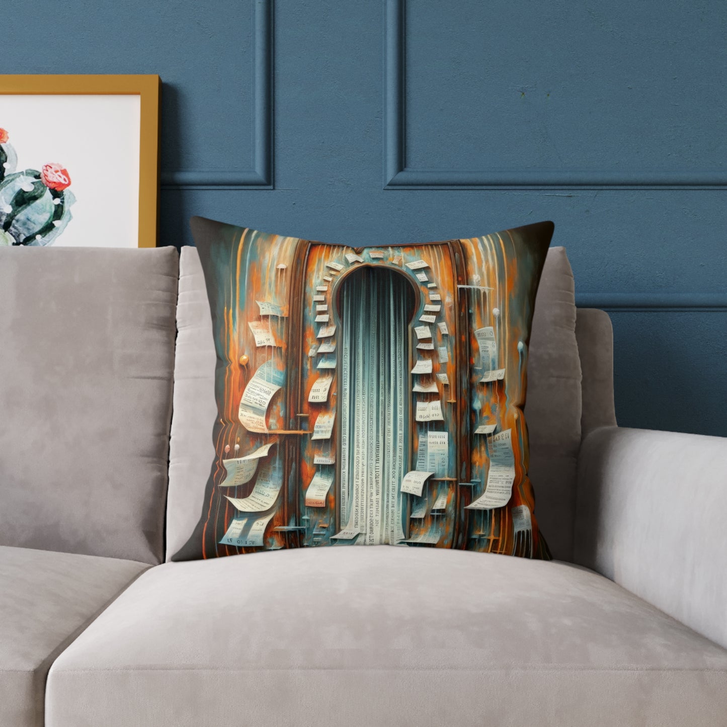 Illuminated Truths Mirror Spun Polyester Pillow
