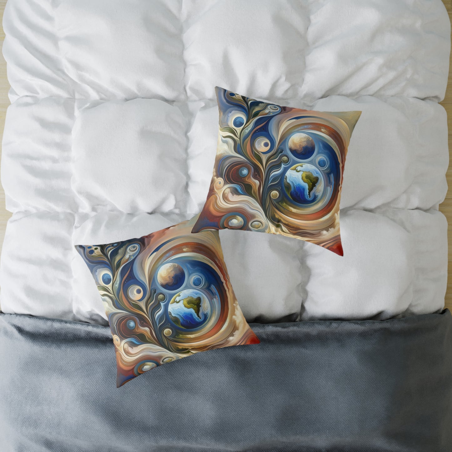 Esoteric Nurturing Gaia Spun Polyester Pillow