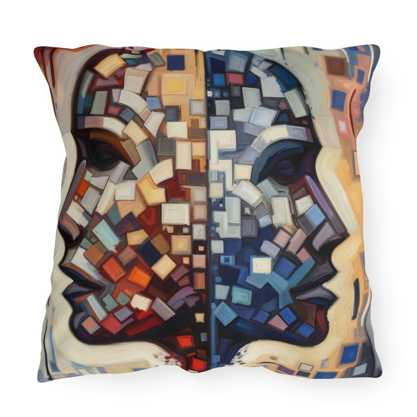 Identity Tachism Intersection Outdoor Pillows