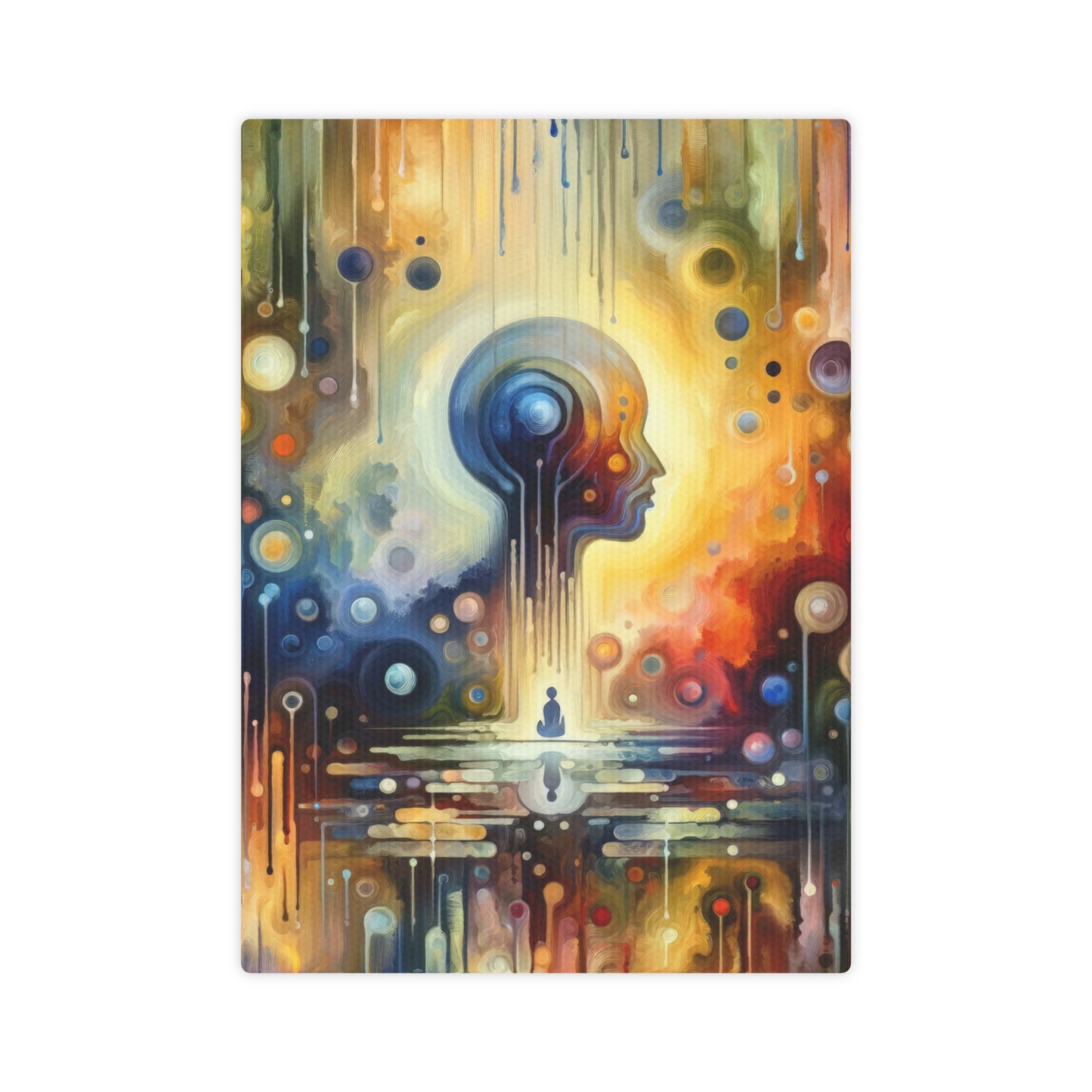 Reflective Oneness Healing Canvas Photo Tile