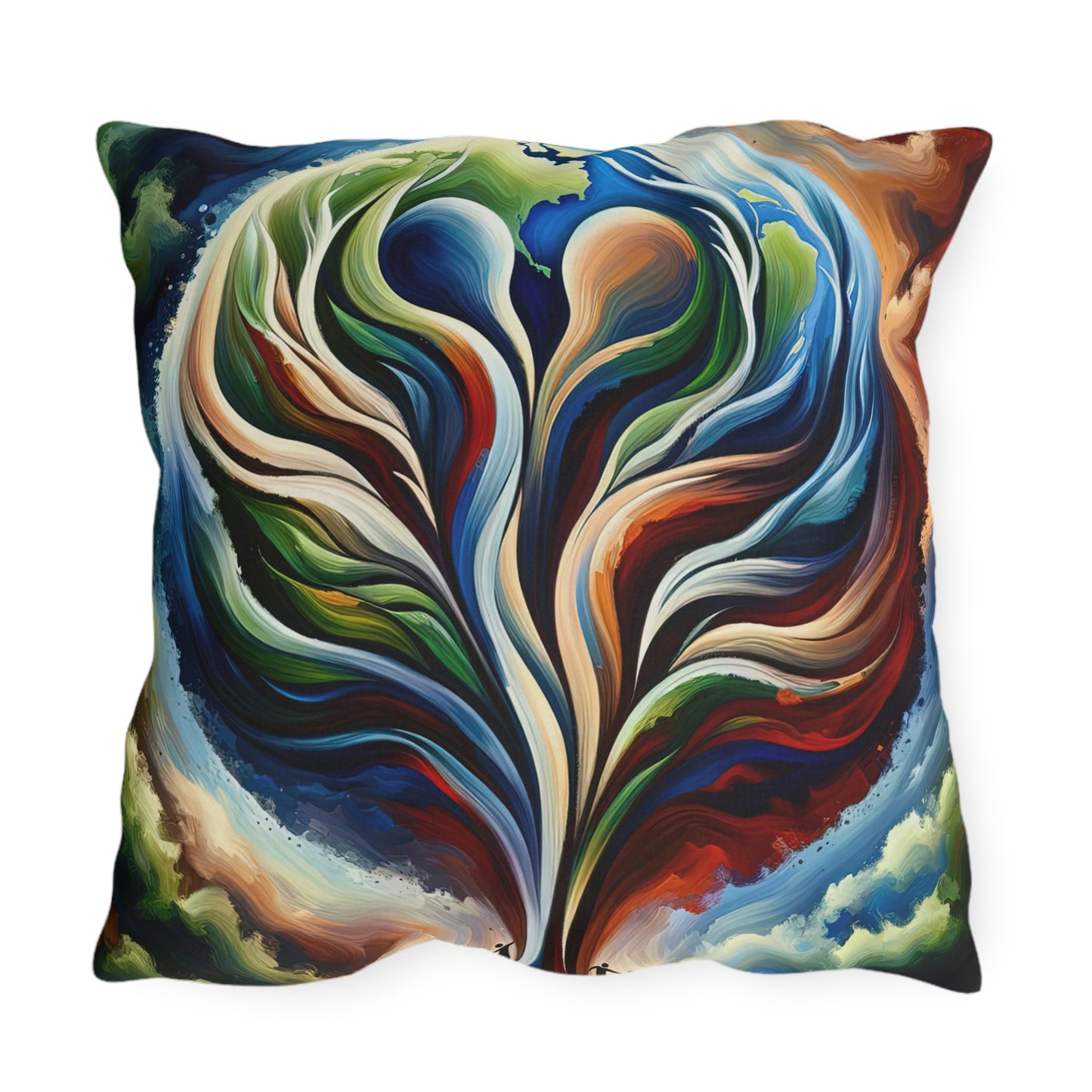 Interconnected Earth Advocates Outdoor Pillows