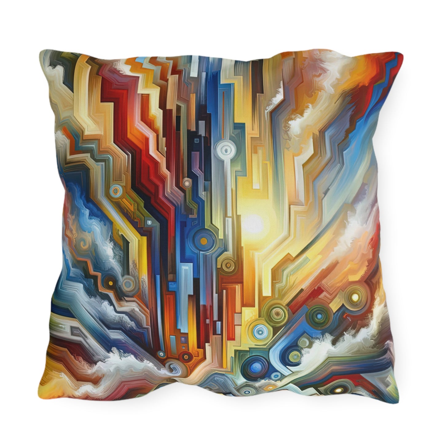 Unity Abstract Vibrancy Outdoor Pillows
