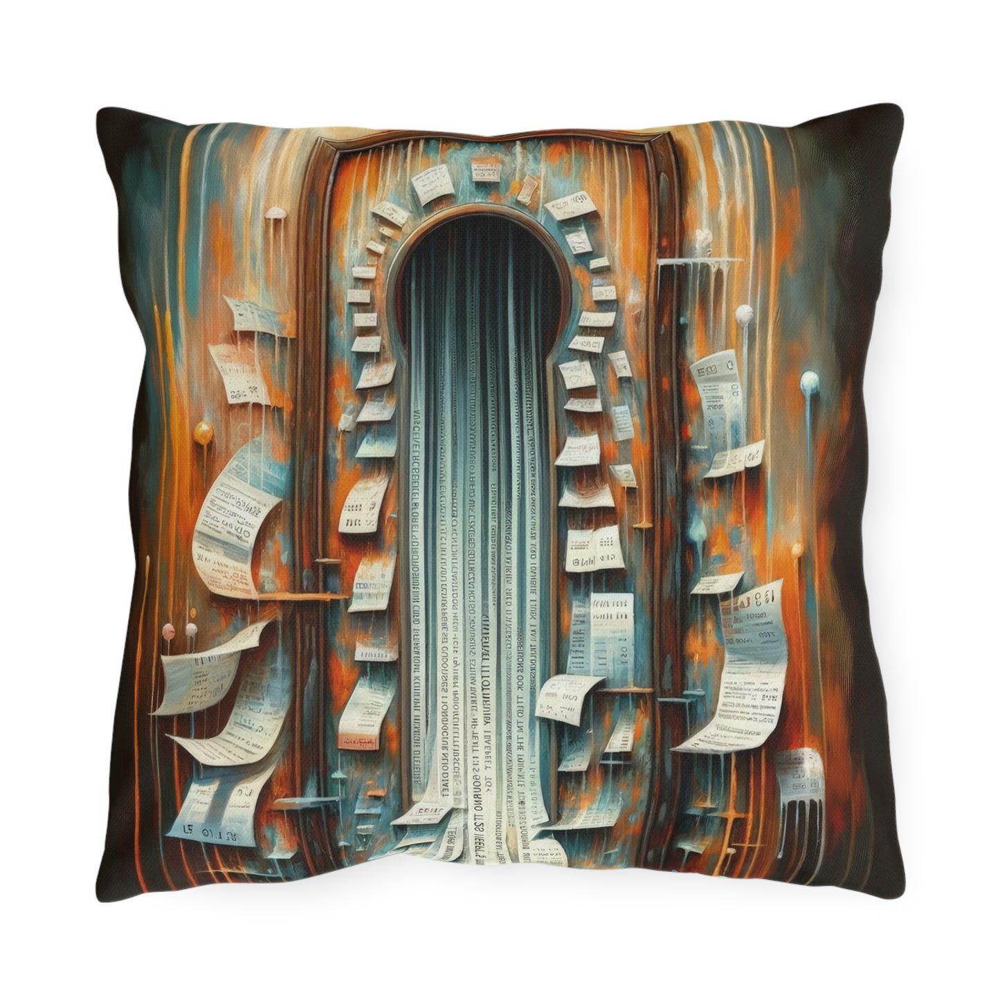 Illuminated Truths Mirror Outdoor Pillows