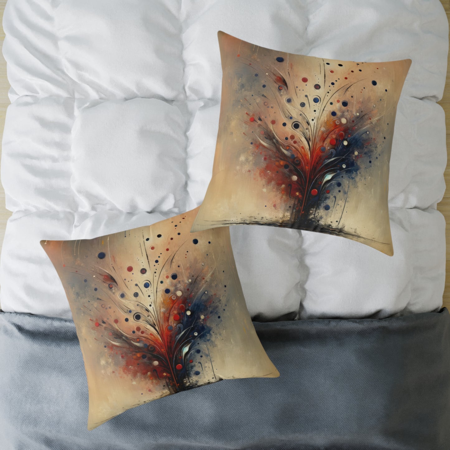 Whispering Thoughts Emergence Spun Polyester Pillow