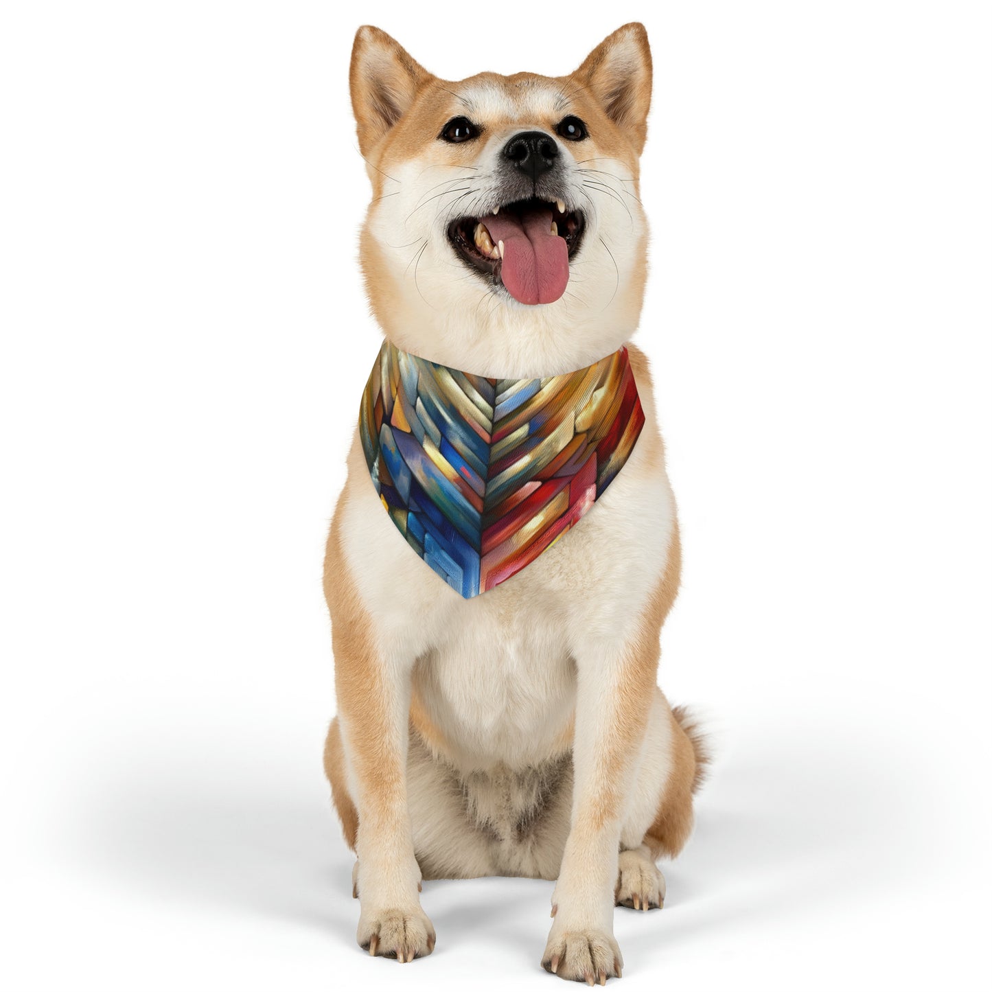 Anchored Tenets Abstraction Pet Bandana Collar