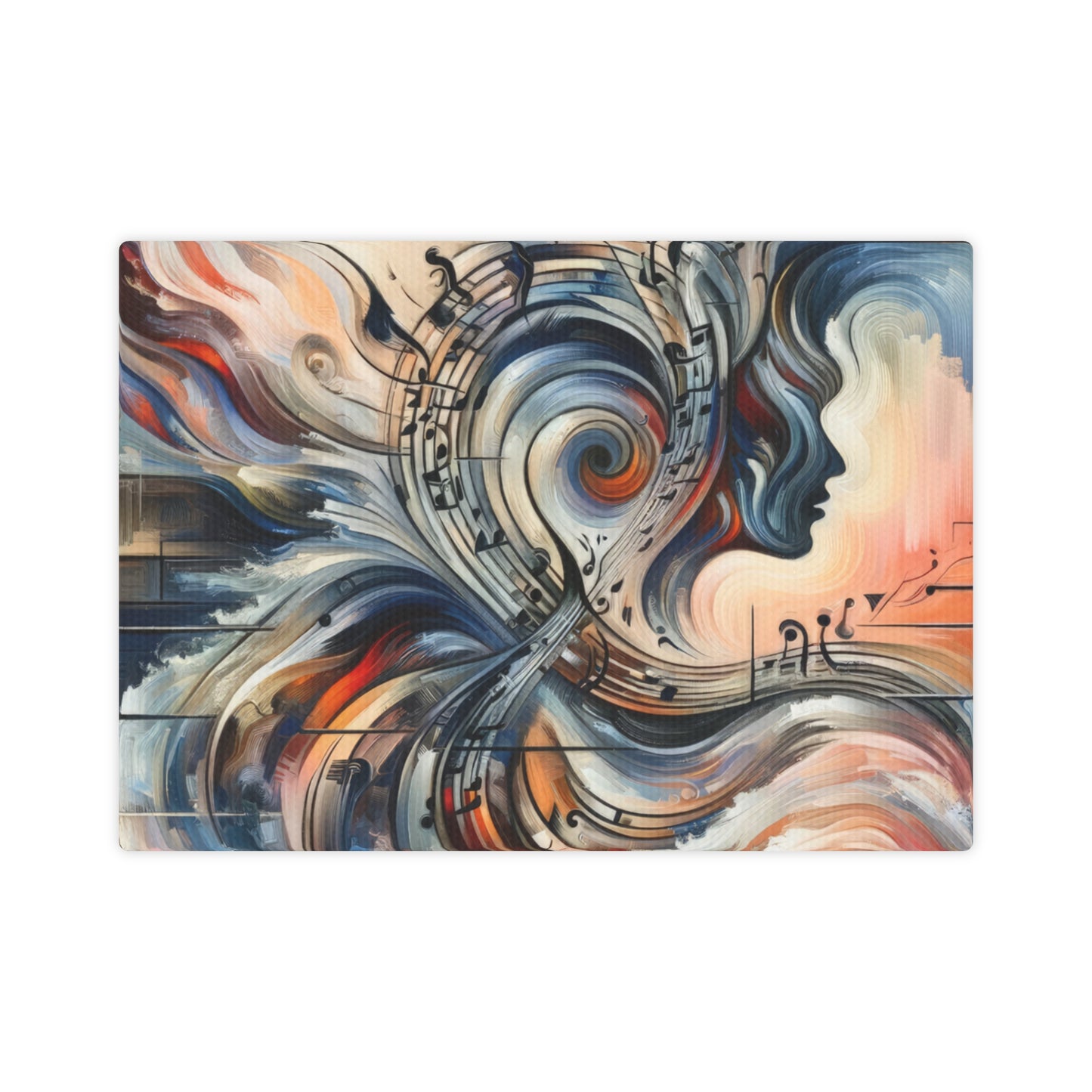 Symphonic Empathic Swirls Canvas Photo Tile