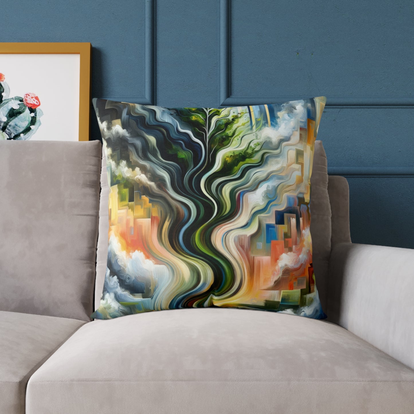 Eternal Digital Contrast Spun Polyester Pillow