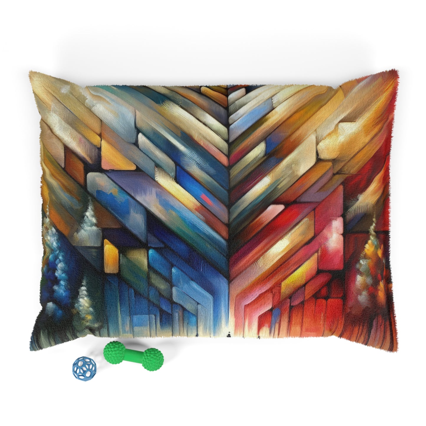 Anchored Tenets Abstraction Pet Bed