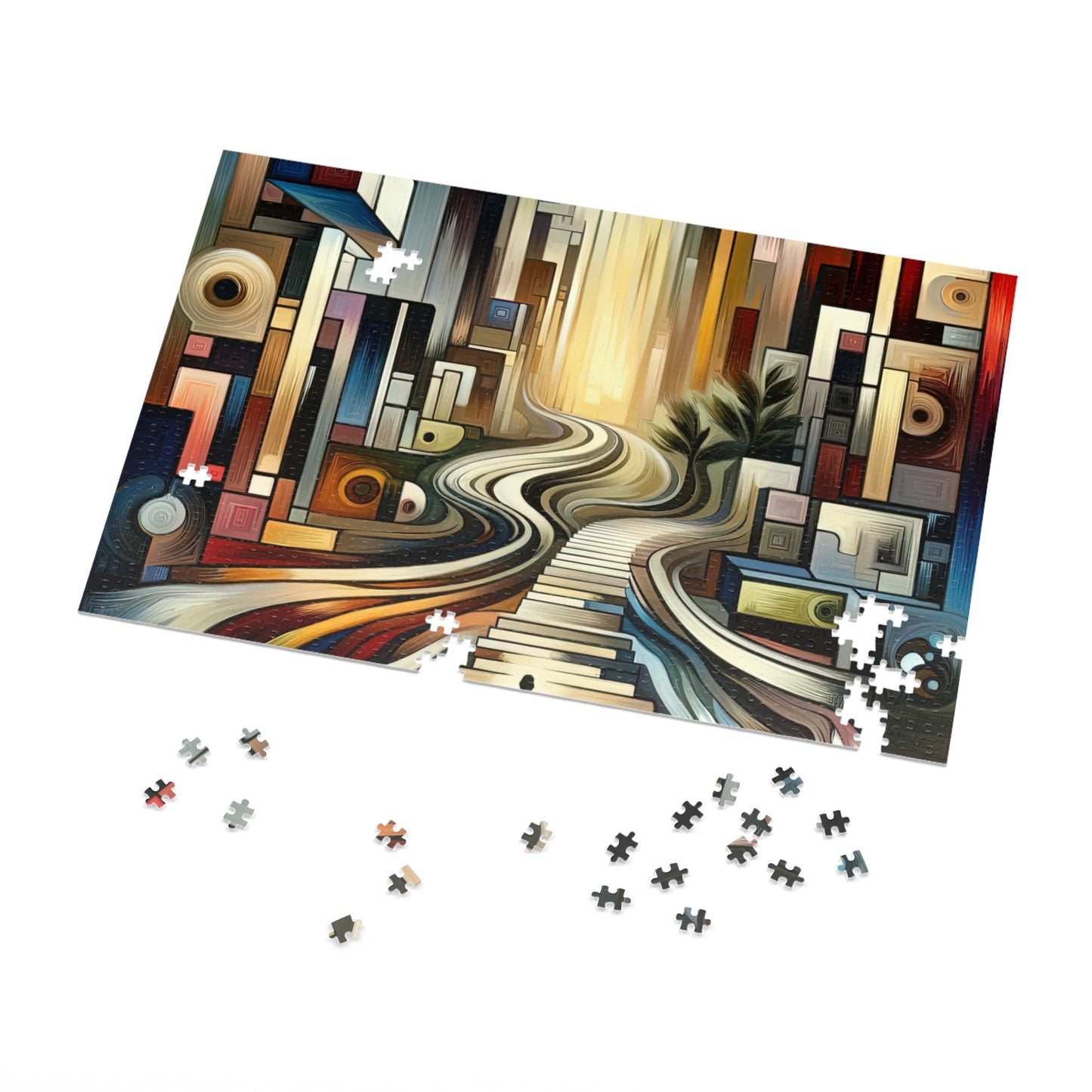Relatable Journey Abstraction Jigsaw Puzzle (30, 110, 252, 500,1000-Piece)