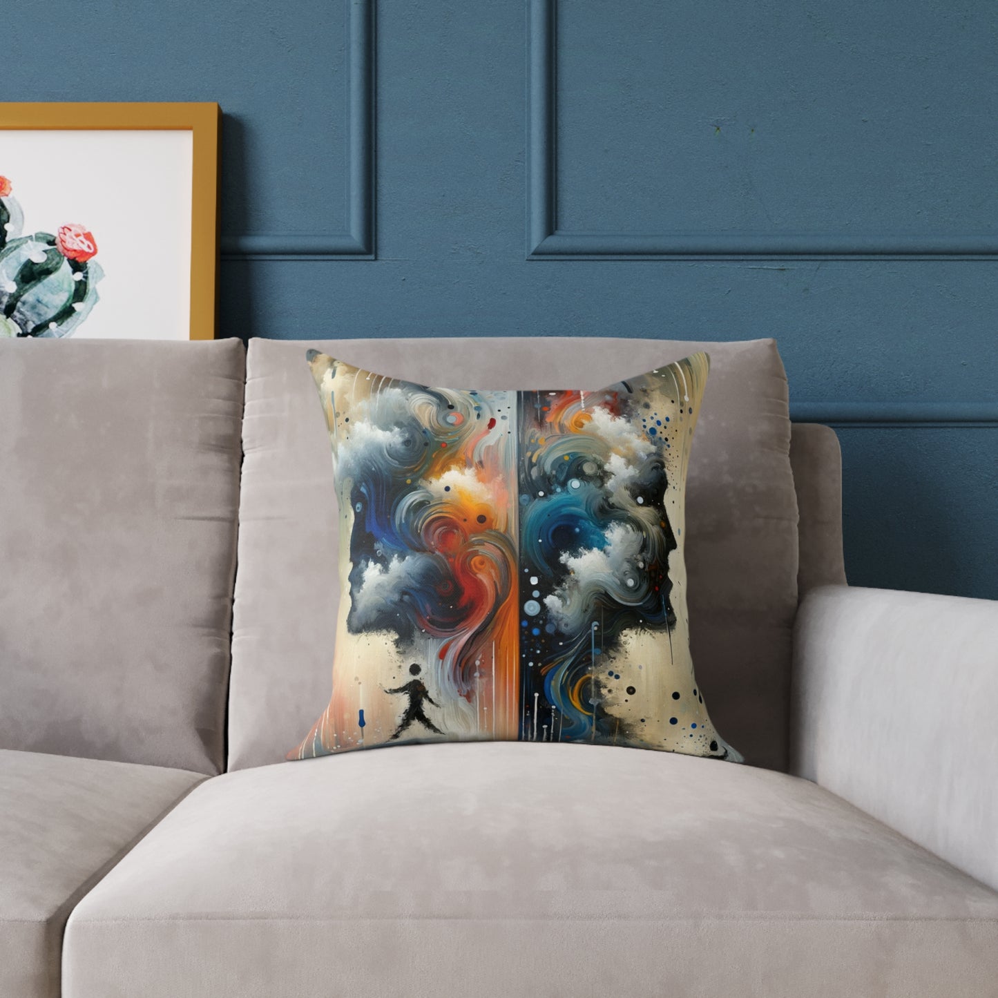 Connected Isolation Paradox Spun Polyester Pillow
