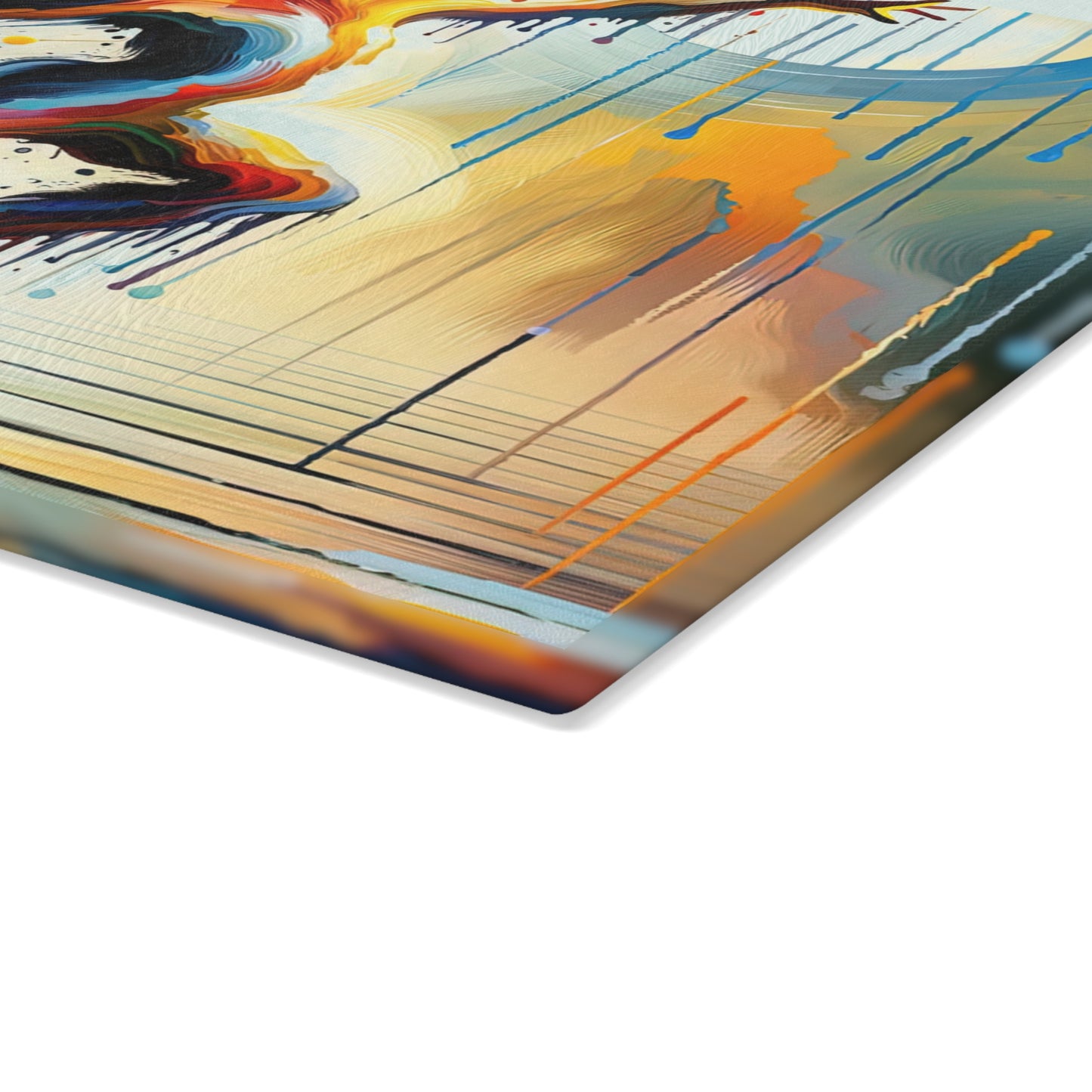Expressive Dance Reflection Glass Cutting Board