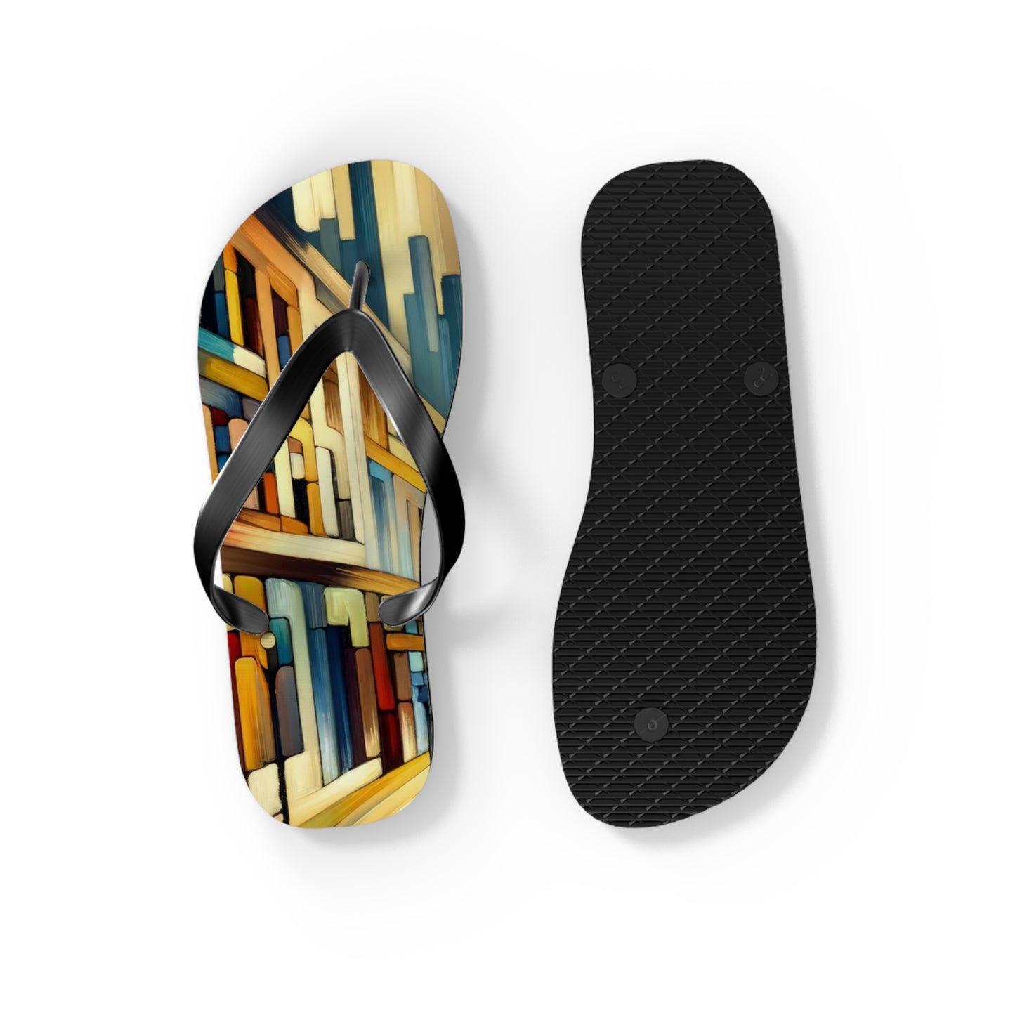 Cobbled Rhythm Heartbeat Flip Flops