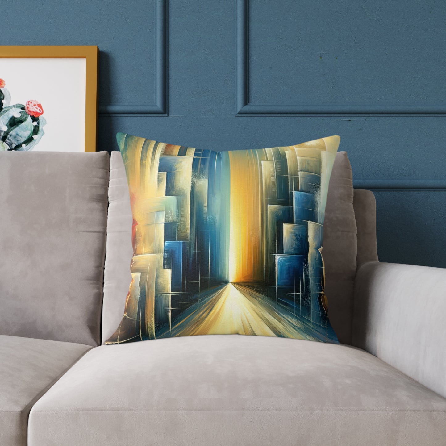Echoes Dissolving Light Spun Polyester Pillow
