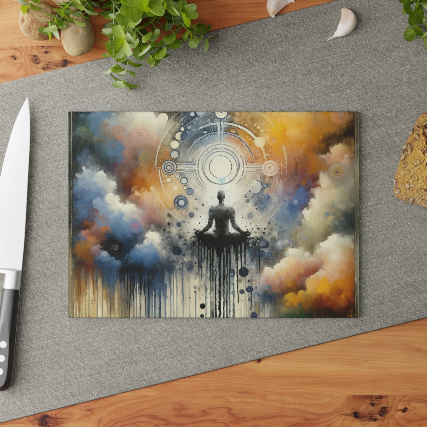 Mindful Transformation Profundity Glass Cutting Board