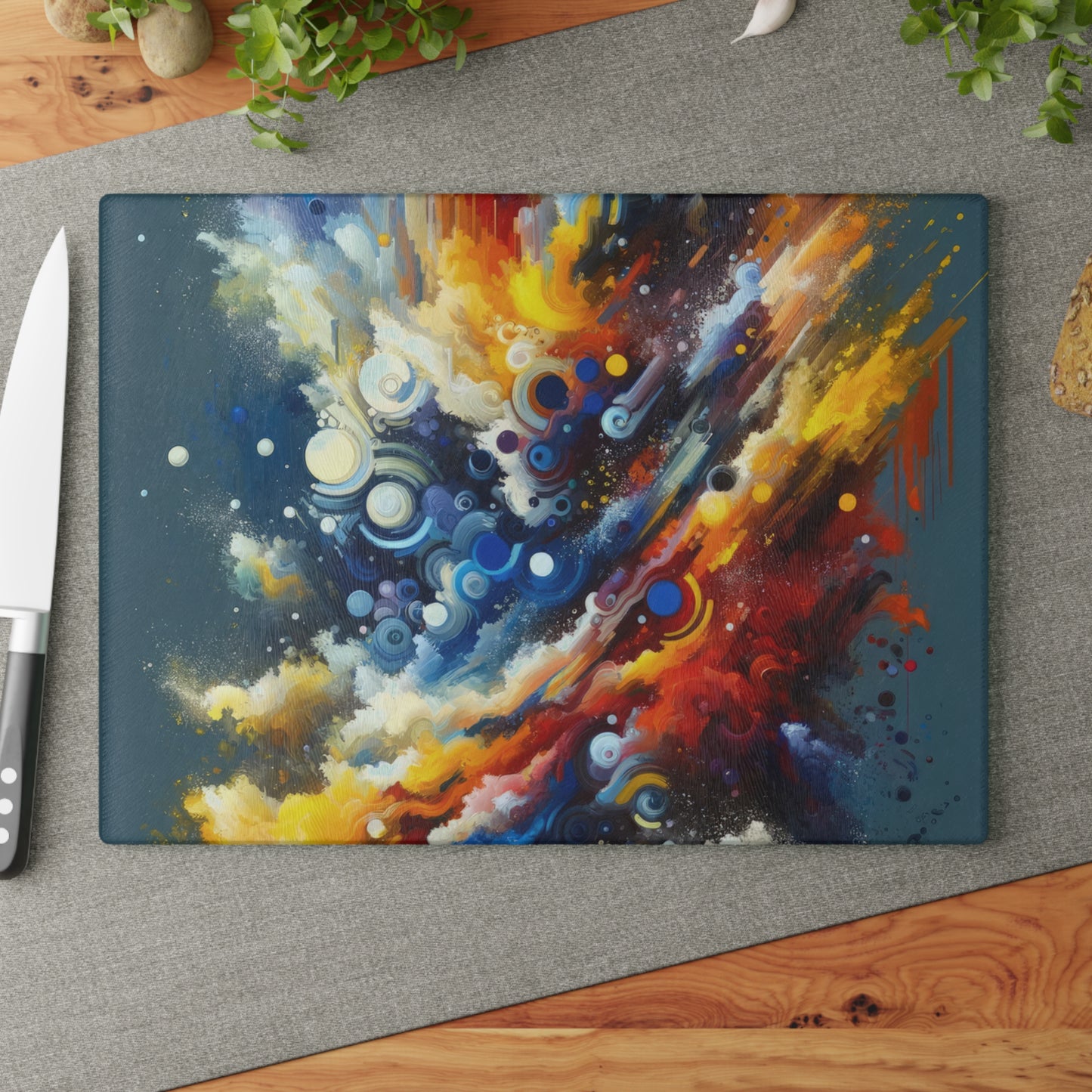 Decisive Mental Action Glass Cutting Board