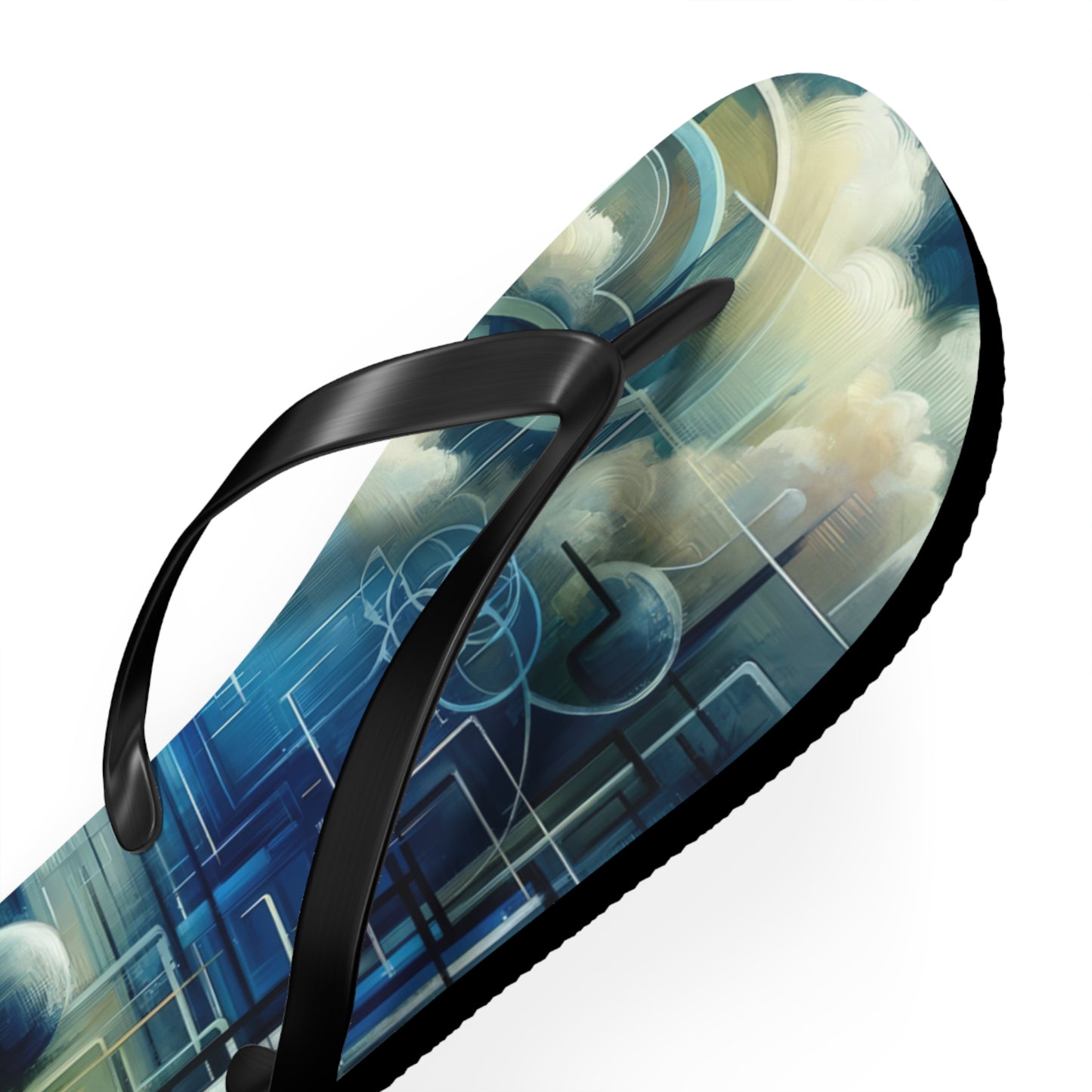 Digital Spiritual Journey Flip Flops