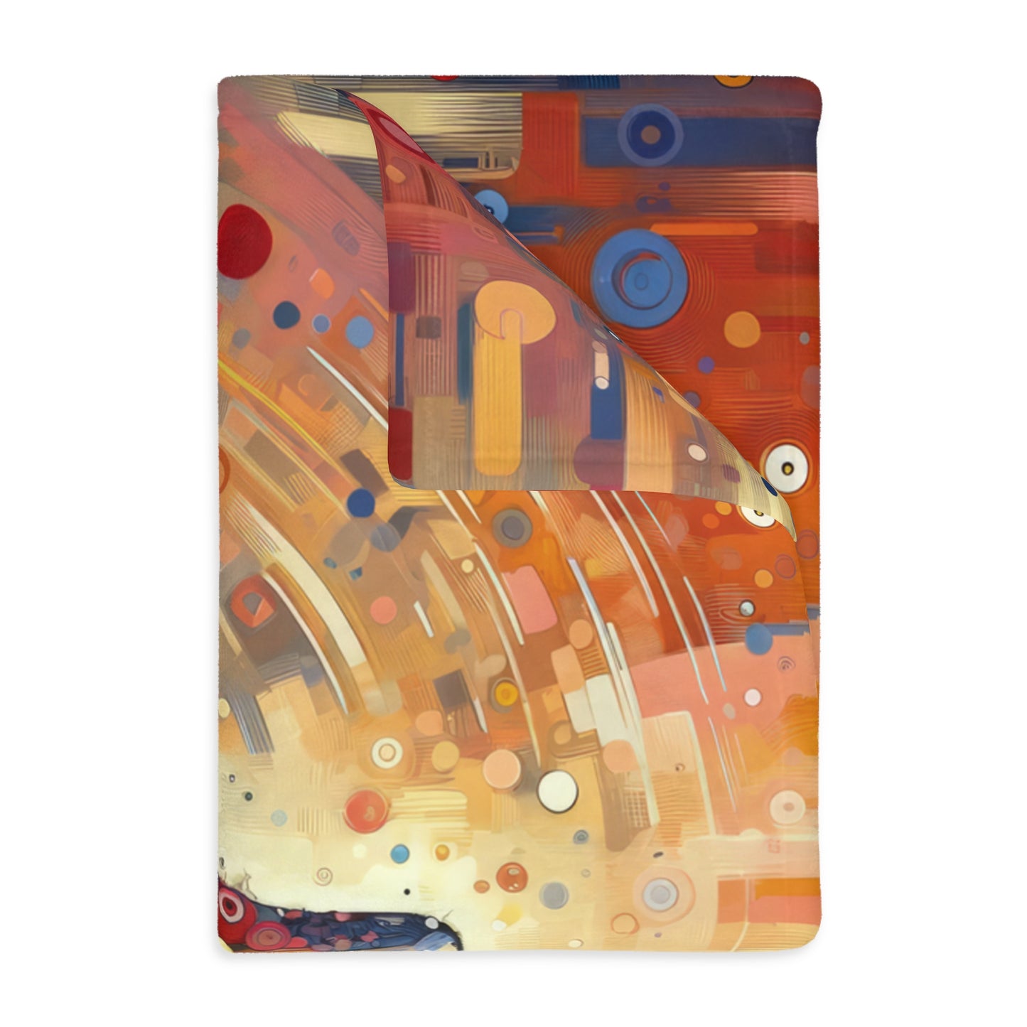 Digital Gratitude Nod Velveteen Microfiber Blanket (Two-sided print)