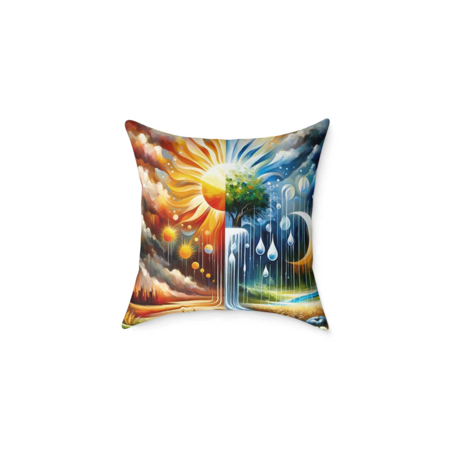 Sunshine Harvest Journey Spun Polyester Pillow