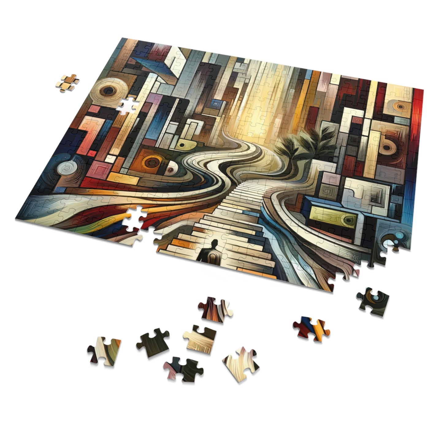 Relatable Journey Abstraction Jigsaw Puzzle (30, 110, 252, 500,1000-Piece)