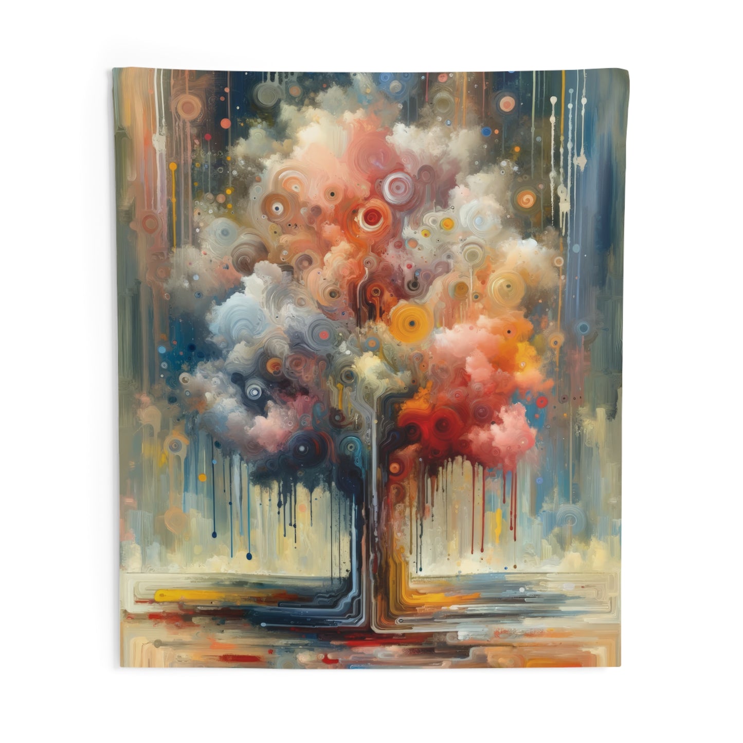 Abstract Beliefs Reflection Indoor Wall Tapestries