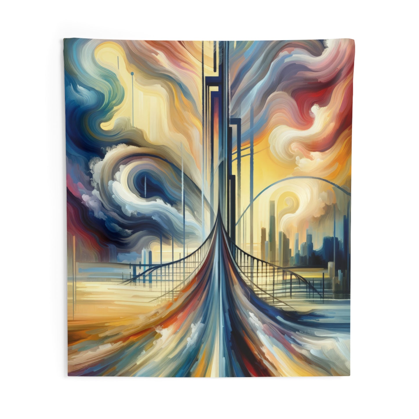 Conscious Bridge Tachism Indoor Wall Tapestries