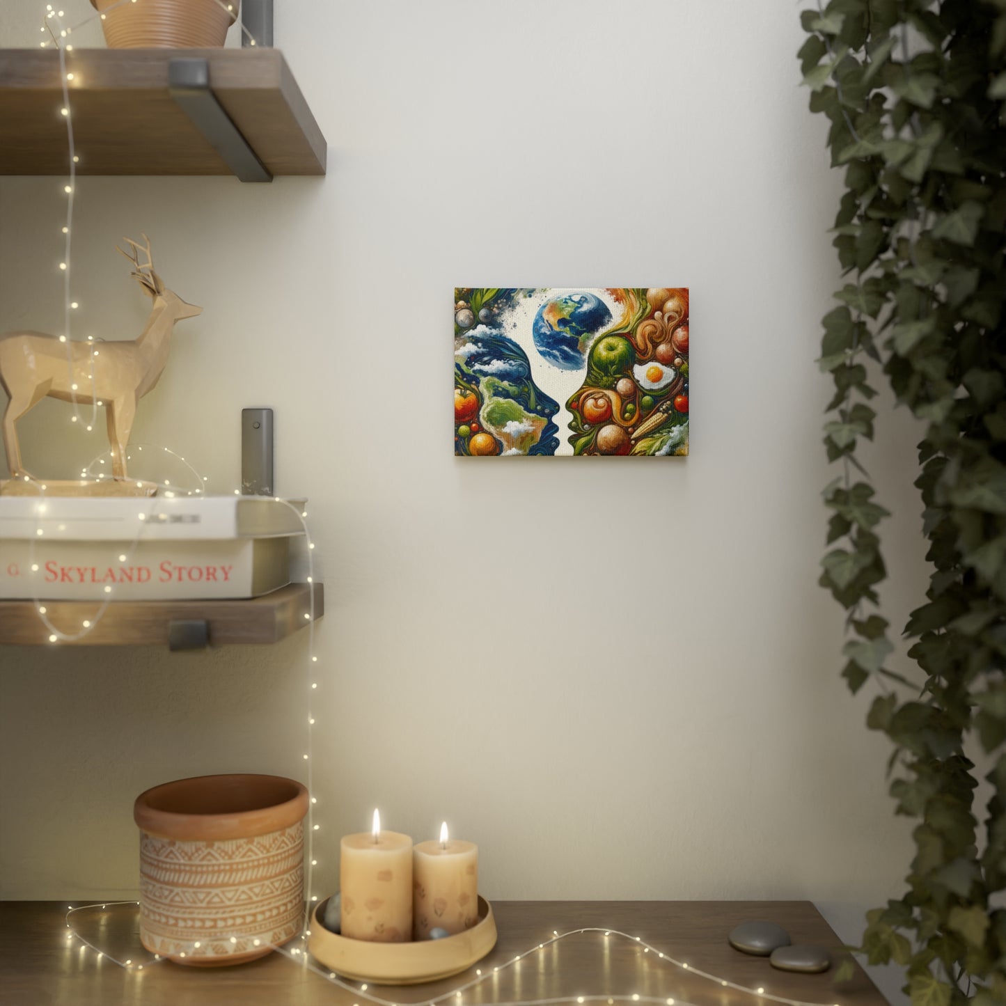Earthly Dialogue Feast Canvas Photo Tile