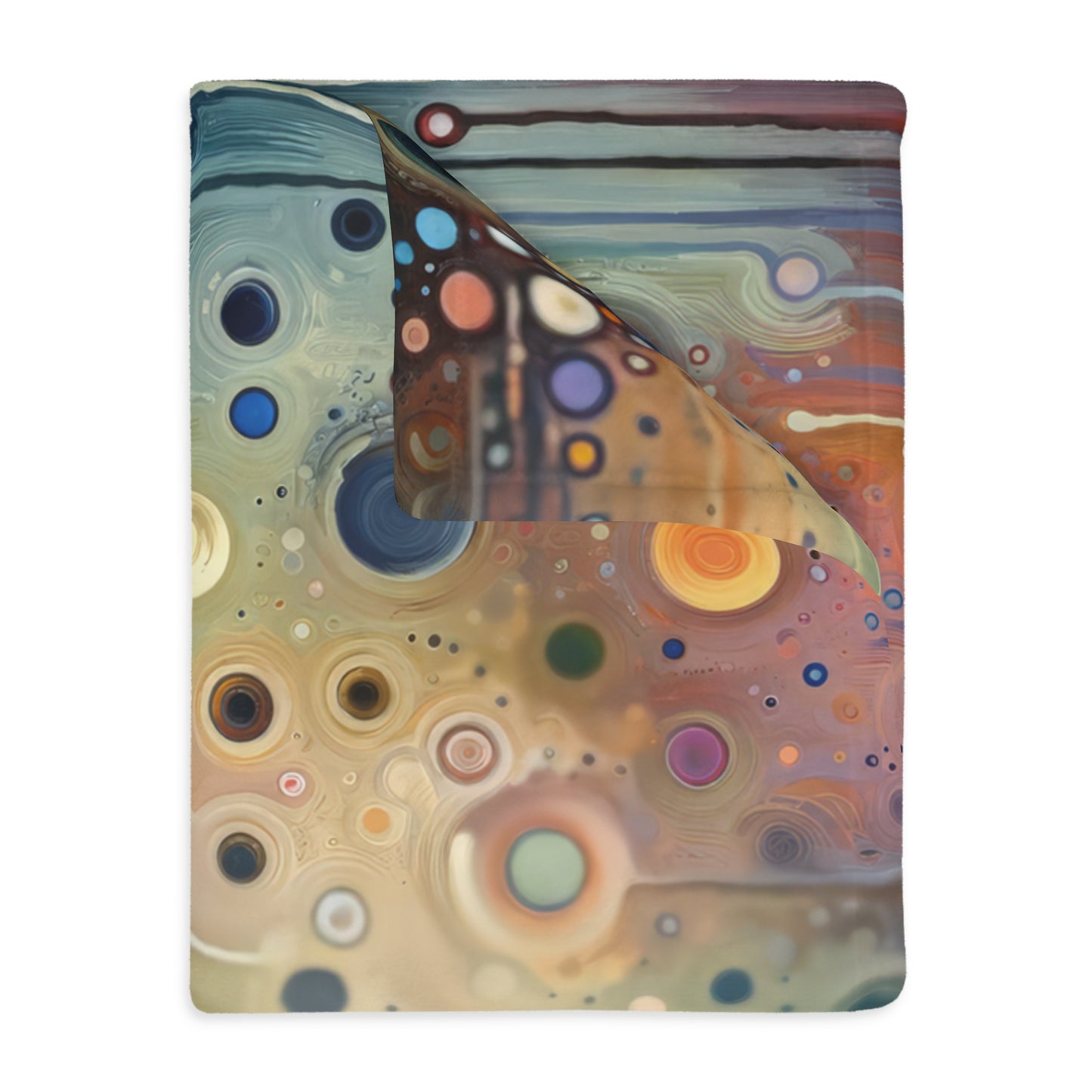 Echoed Intrinsic Universality Velveteen Microfiber Blanket (Two-sided print)