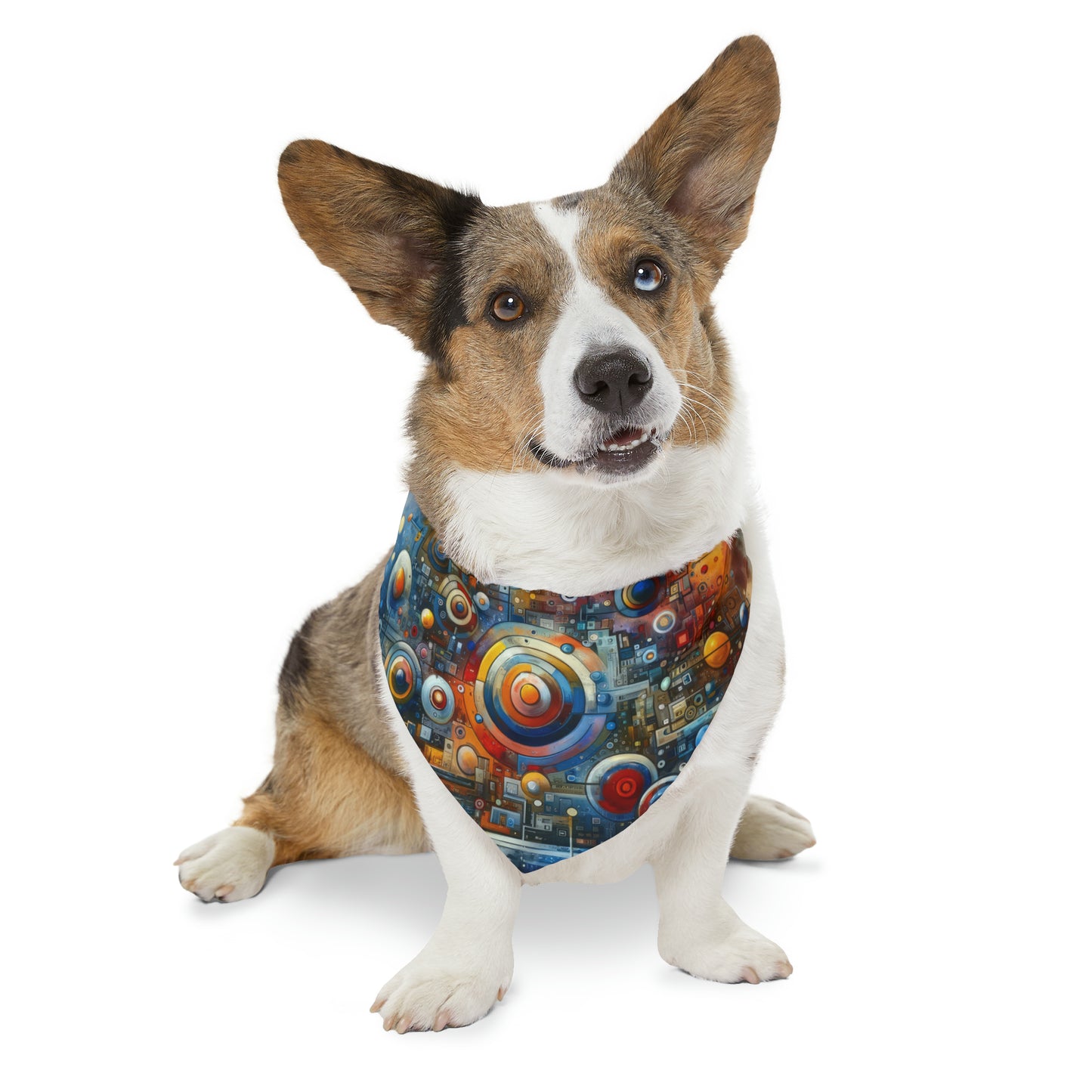 Connected Virtuality Canvas Pet Bandana Collar