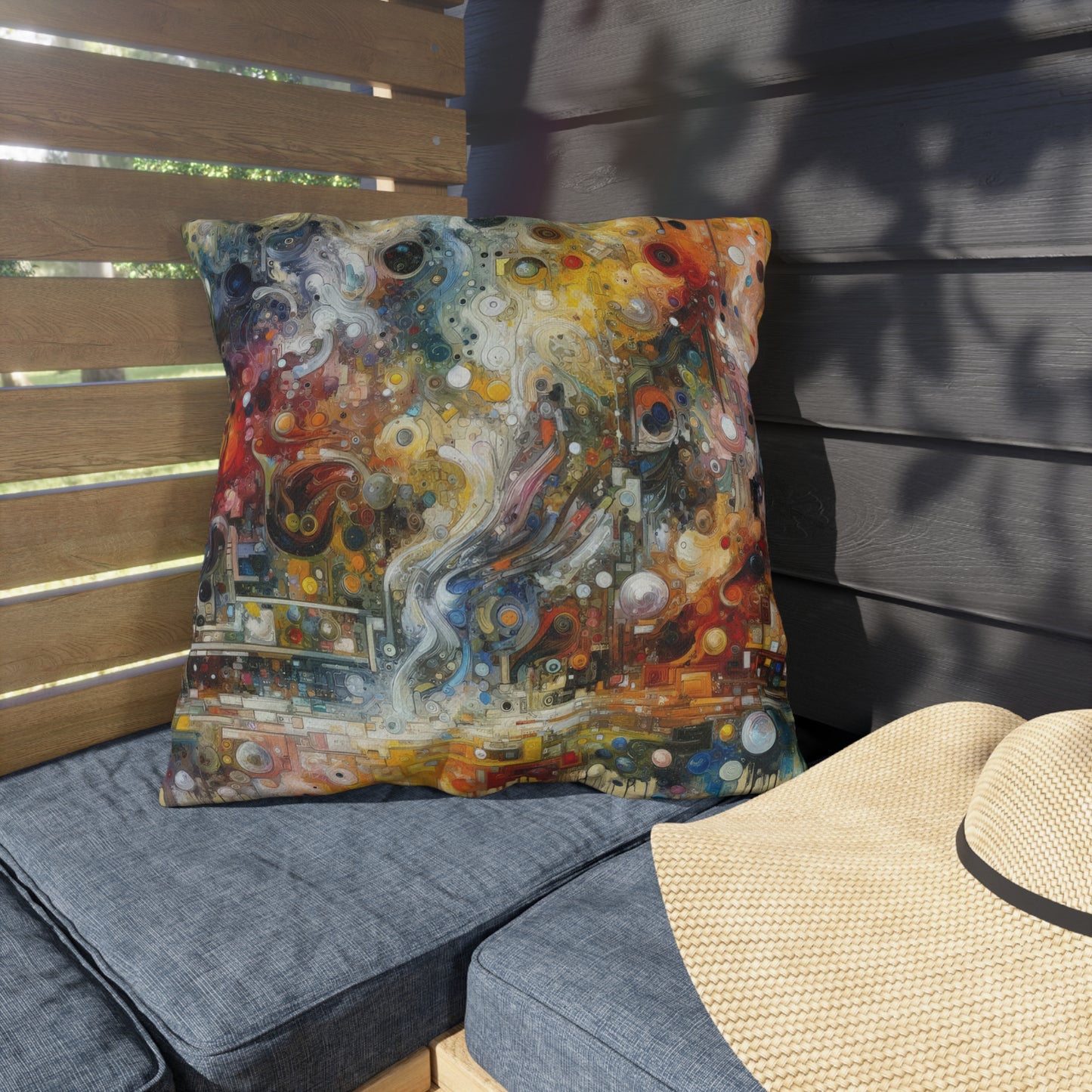 Perception Mosaic Abstract Outdoor Pillows