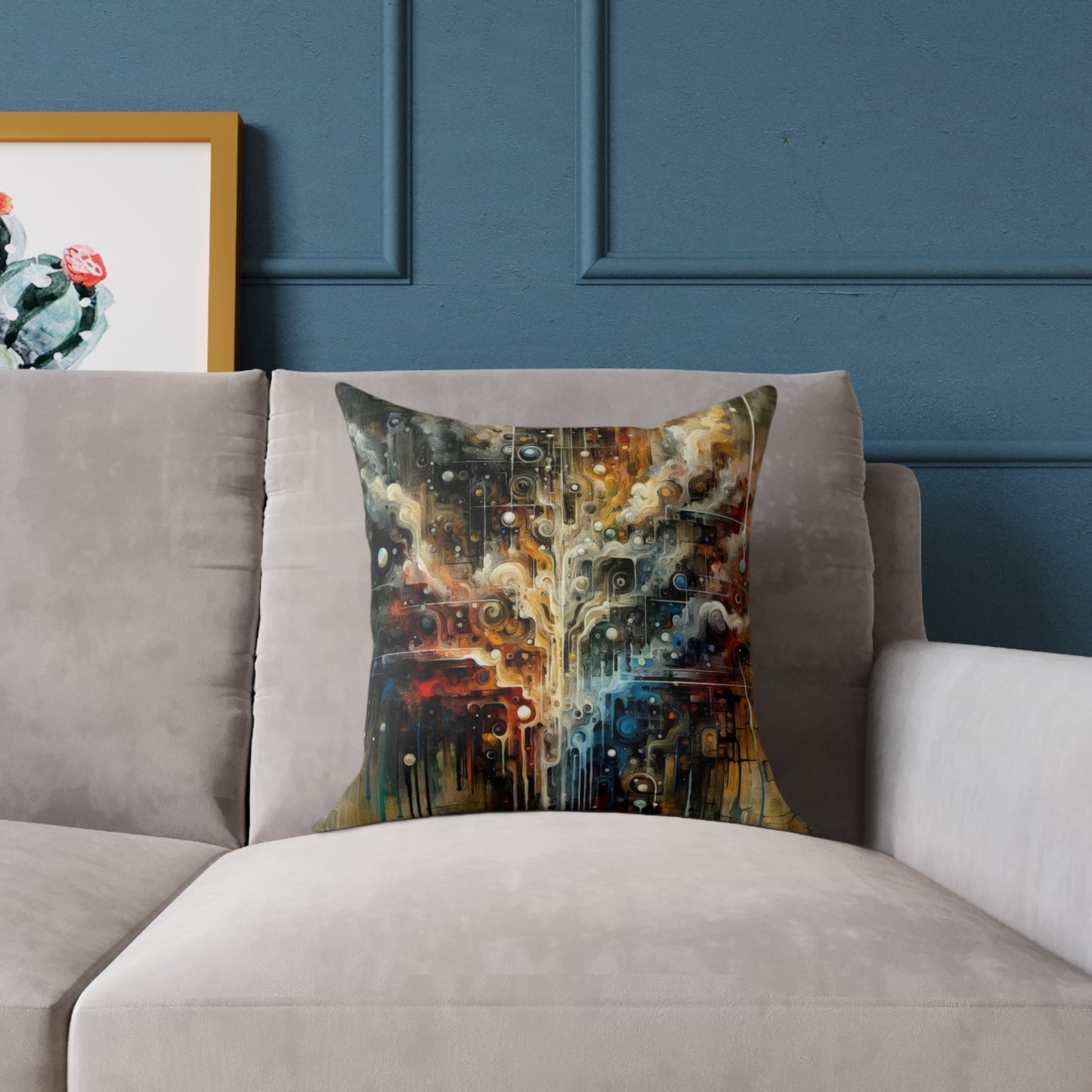 Integral Stewardship Abstract Spun Polyester Pillow