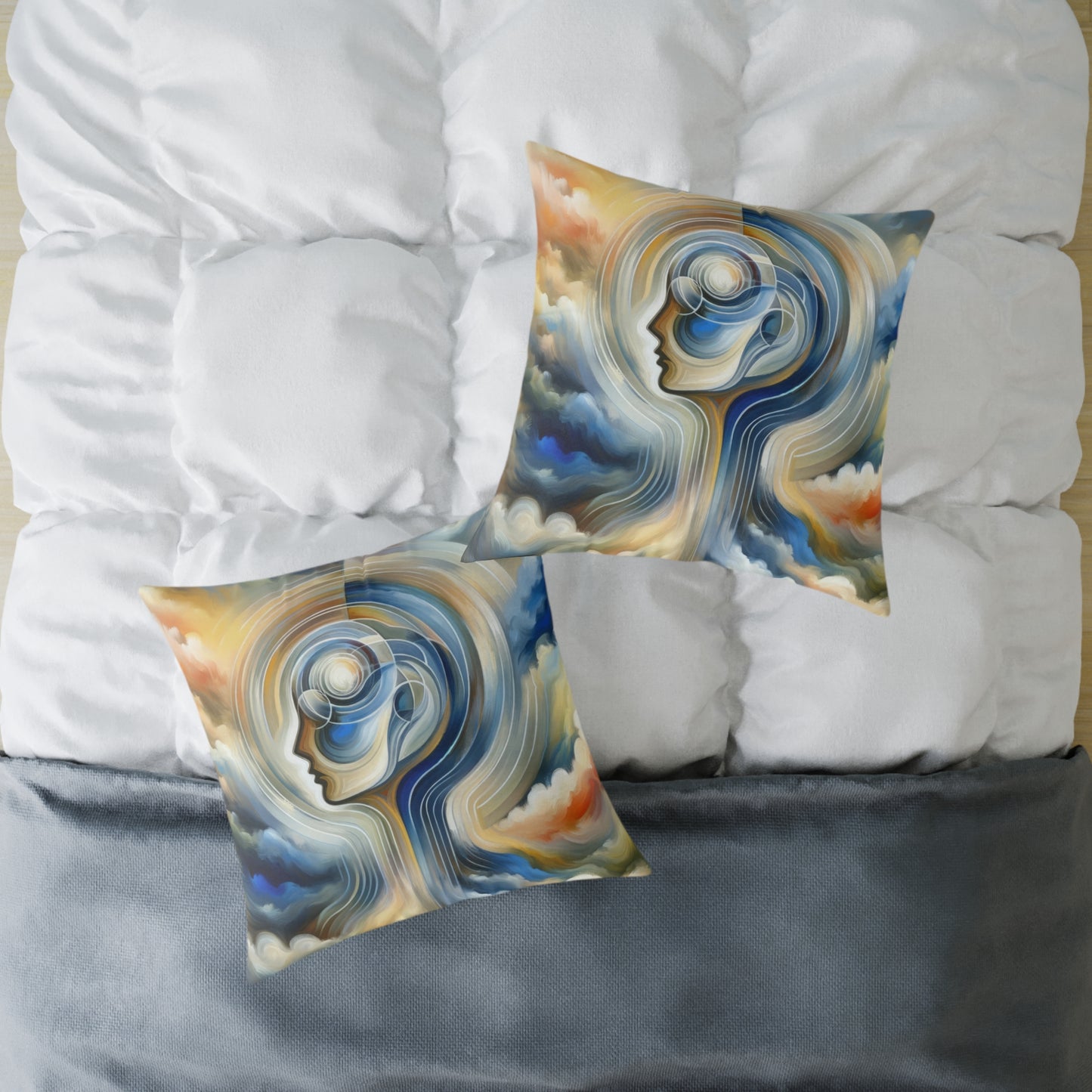 Mindful Unified Awakening Spun Polyester Pillow